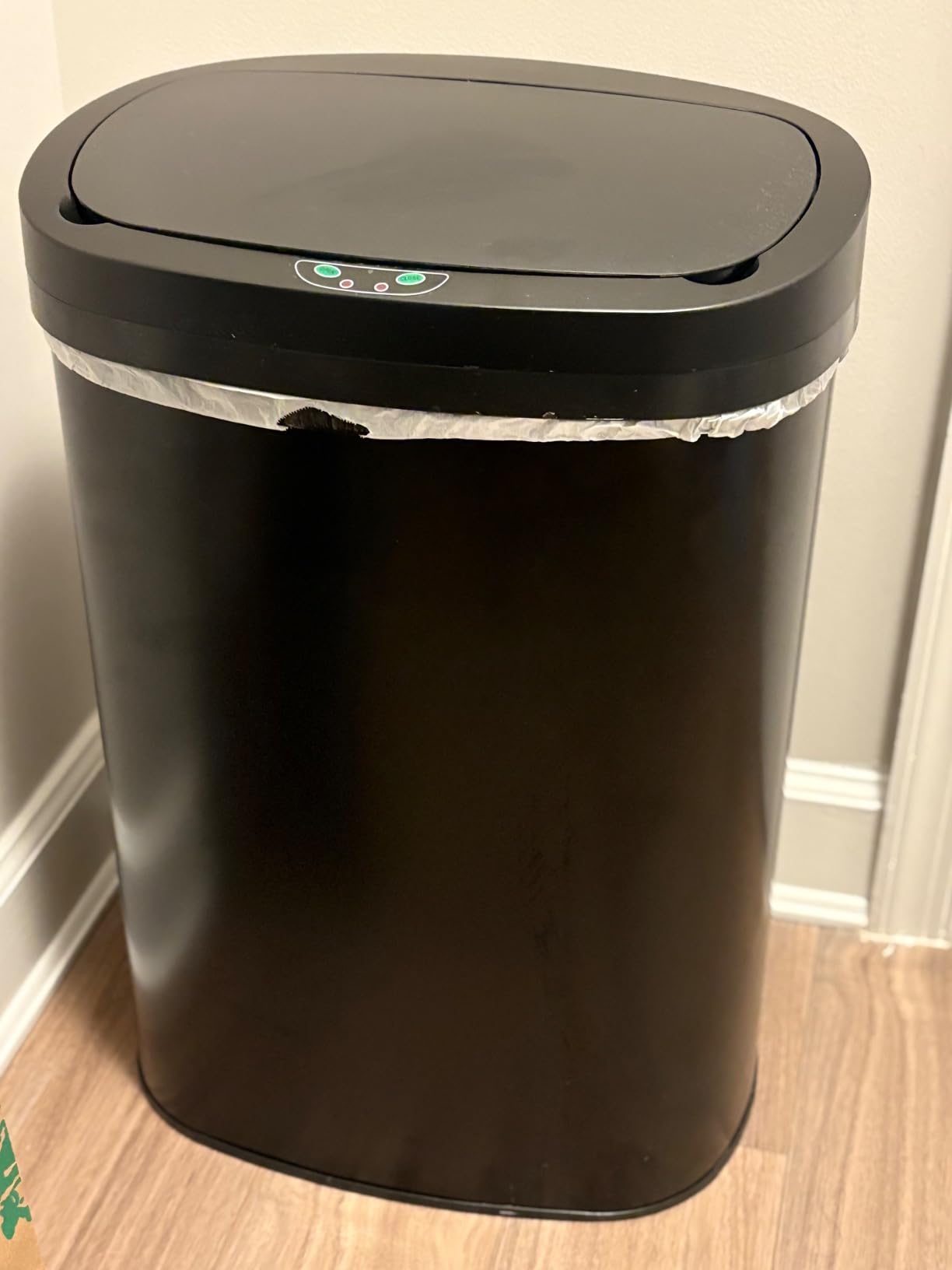 Kitchen Trash Can | Stainless Steel 13 Gallon Trash Can | 50L Touch Free Garbage Can with Lid | Electronic Sensor High Capacity Trash Bin for Bathroom Kitchen Office, Silver customer photo 2