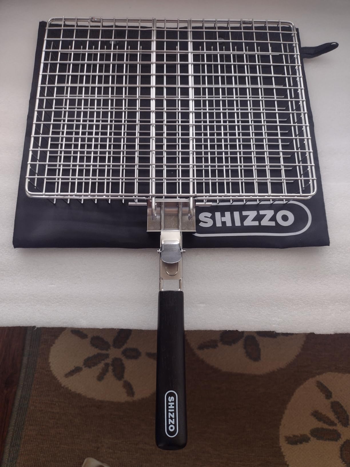 SHIZZO Grill Basket Gift Set with Skewers, Basting Brush, Gift Box customer photo 2