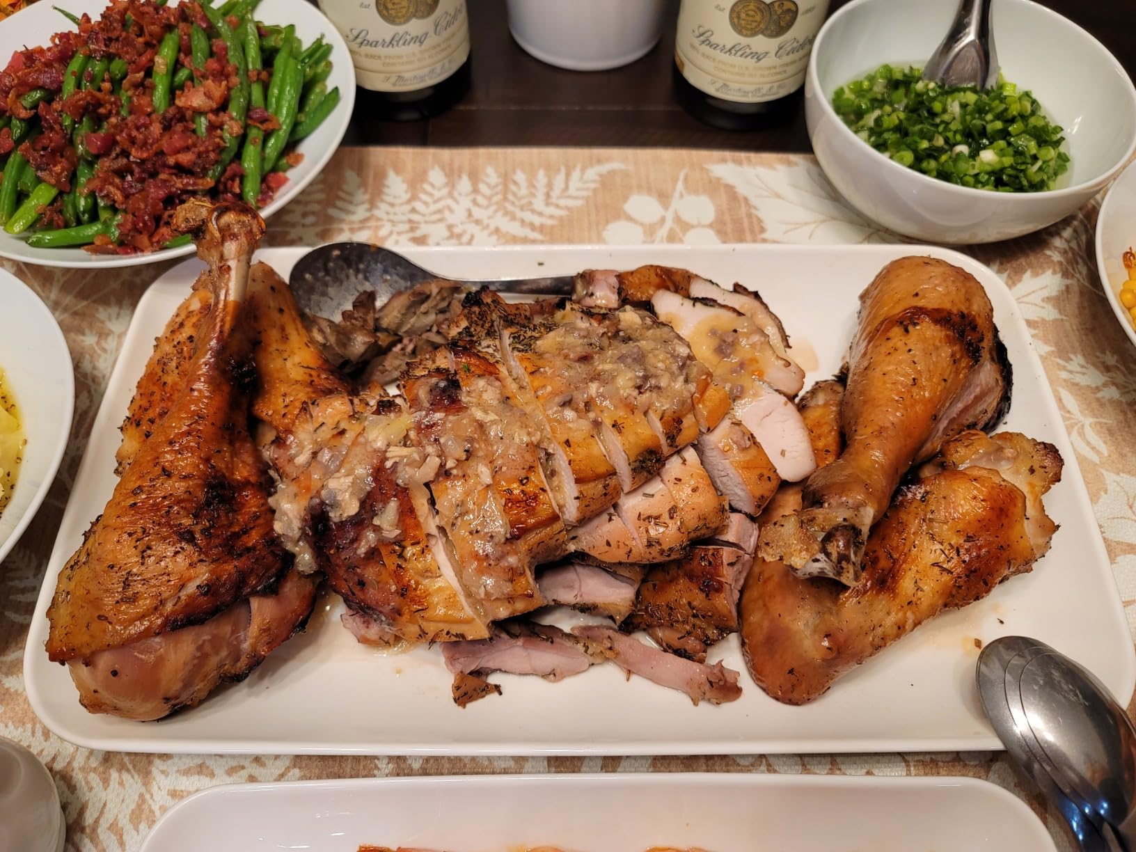 DELLING Large Serving Platter Set of 3, 16/14/12 Inch Porcelain Serving Trays for Party - White Ceramic Rectangular Platters for Entertaining, Appetizer Fruit Tray for Gethering Shower Dinner customer photo 2