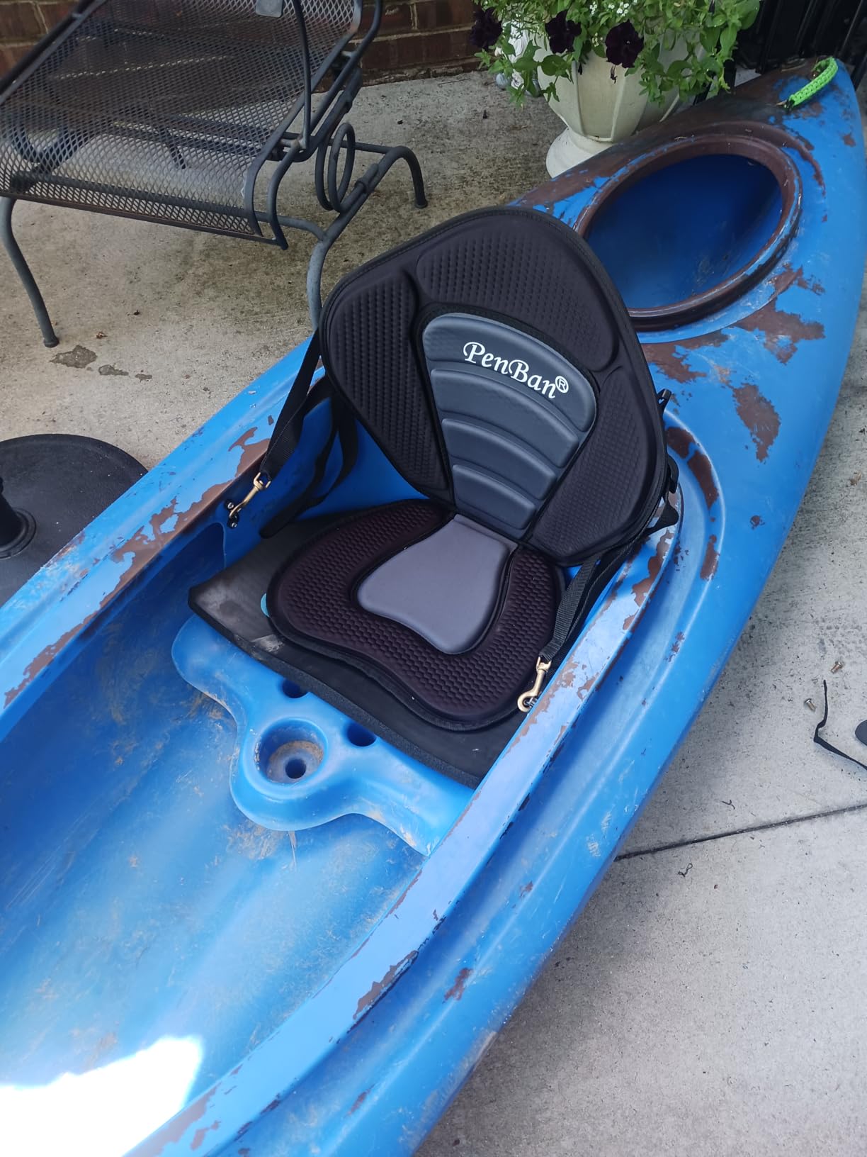 Universal Deluxe Kayak Seat Cushion with Storage Bag for Kayak customer photo 2