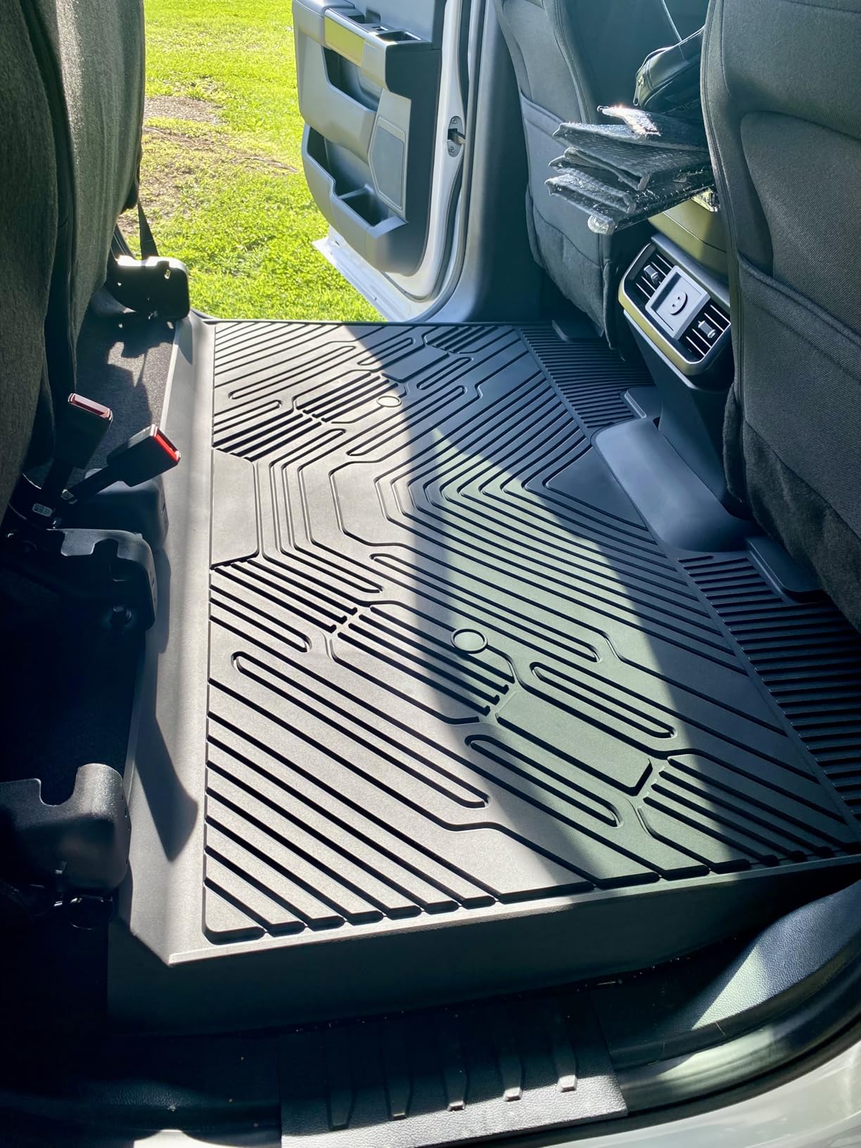LASFIT Floor Mats for Ford F-150 2015-2026 SuperCrew, w/o Fold Flat Storage customer photo 1