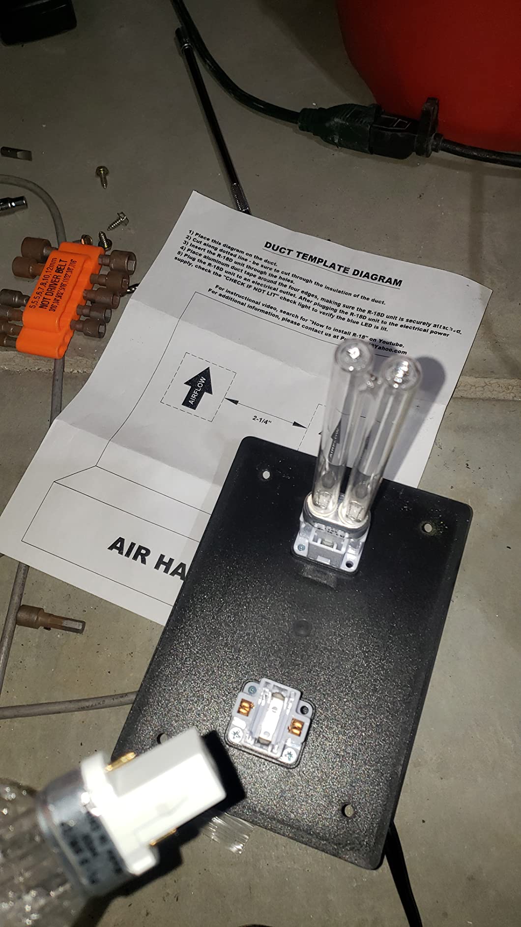 Original Pure Air UV Dual Light Bulbs Air Purifier Whole House UV UVC Light in Duct for HVAC Ac (Air Conditioning) customer photo 1