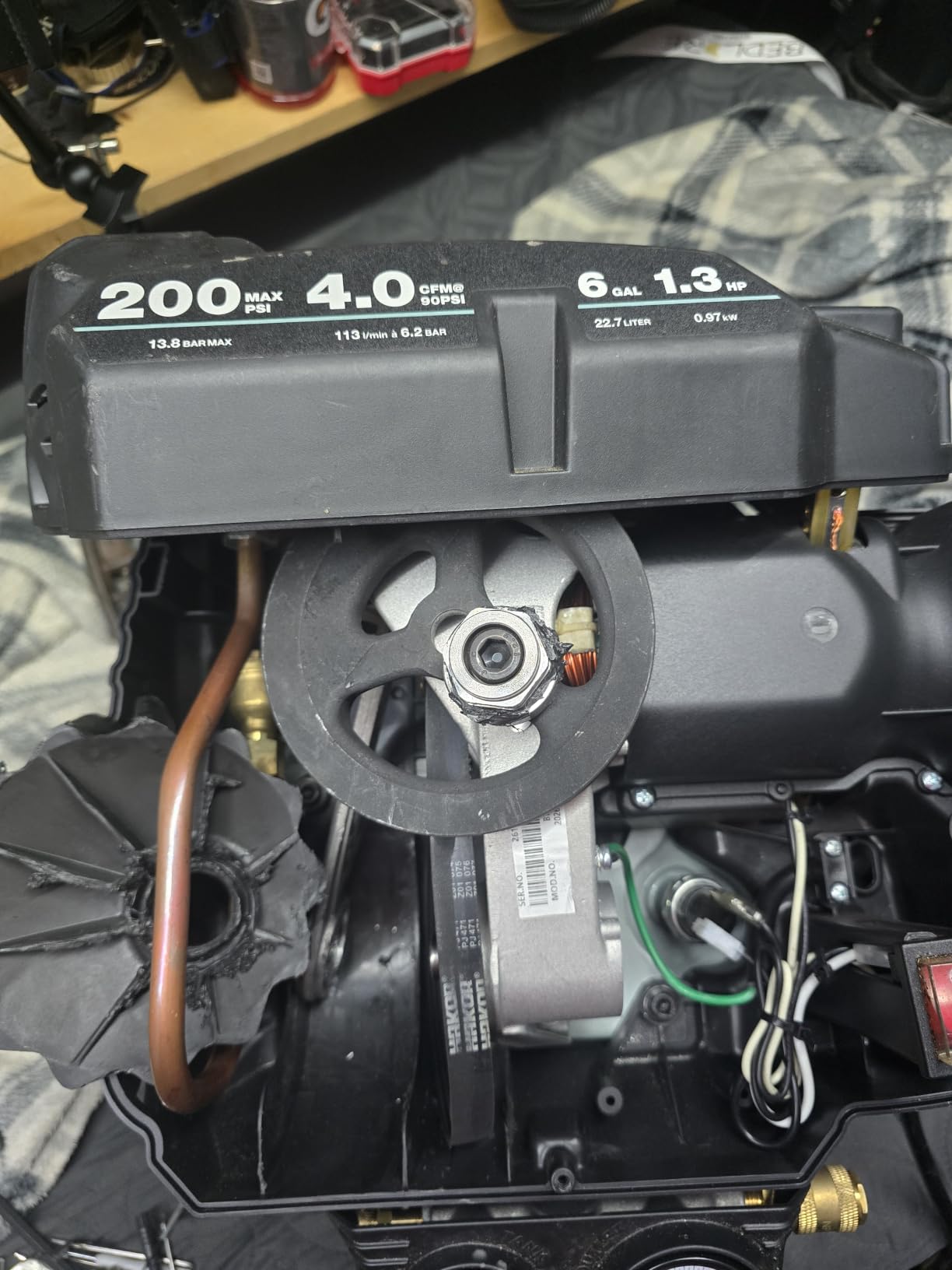 Metabo HPT Portable Pancake Air Compressor, 6 Gallon 200 PSI, EC914S customer photo 2
