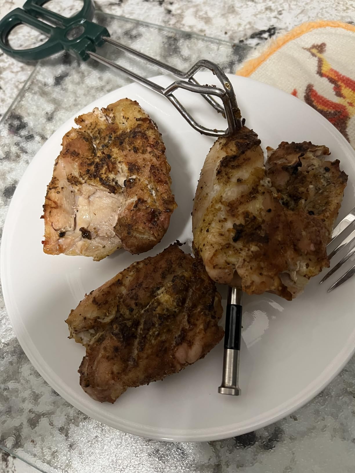 Char-Griller AKORN Jr. Portable Kamado Charcoal Grill and Smoker, 155 sq in, Ash customer photo 2