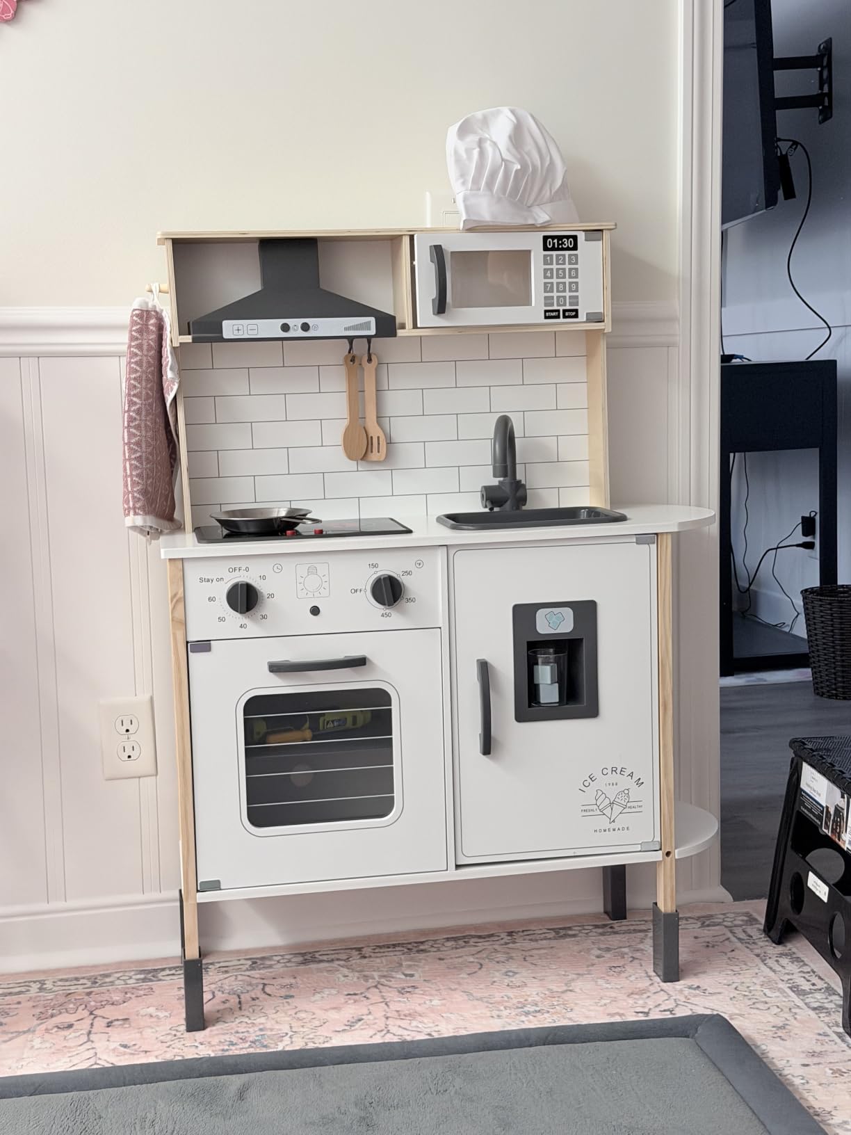 Tiny Land Play Kitchen for Kids – Real Lights, Sounds & Adjustable Height customer photo 1