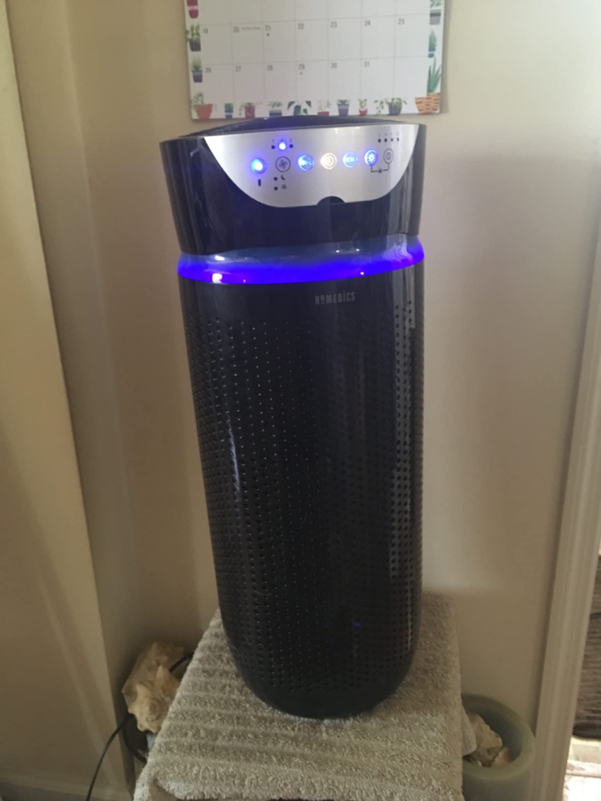 Homedics 5-in-1 UV-C Air Purifier - 360-Degree HEPA Filter for 1,593 Sq Ft, Extra Large Air Purifiers for Bedroom and Home, Essential Oil Pads, Built-In Timer, 5 Speed Settings for Large Rooms, Black customer photo 2