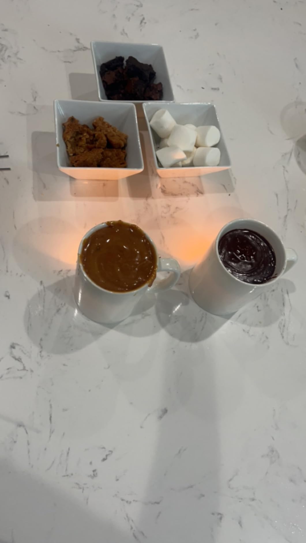 Evelots 2-Pack Fondue Cheese & Chocolate Mugs, 4 Forks, 8 Candles, Black customer photo 1