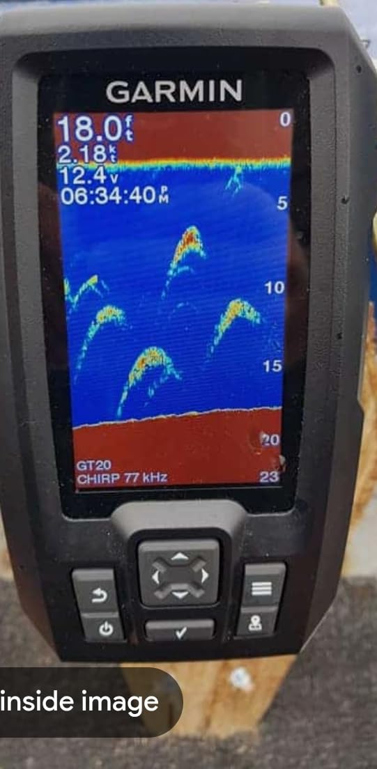Garmin STRIKER Vivid 4cv, Easy-to-Use 4-inch Color Fishfinder and Sonar Transducer, Vivid Scanning Sonar Color Palettes customer photo 2