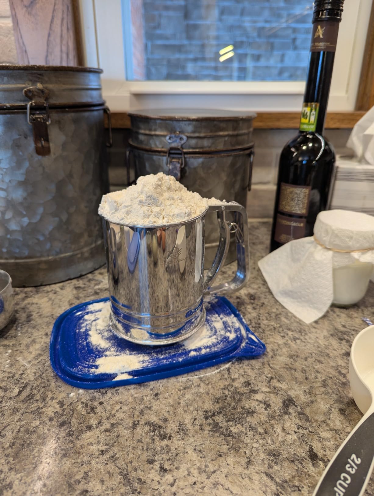 Cook Army Flour Sifter , 3 Cup Stainless Steel , Great Double-layer Baking Sifters for all Baking Flour and Powdered sugar, Flour Strainer customer photo 2