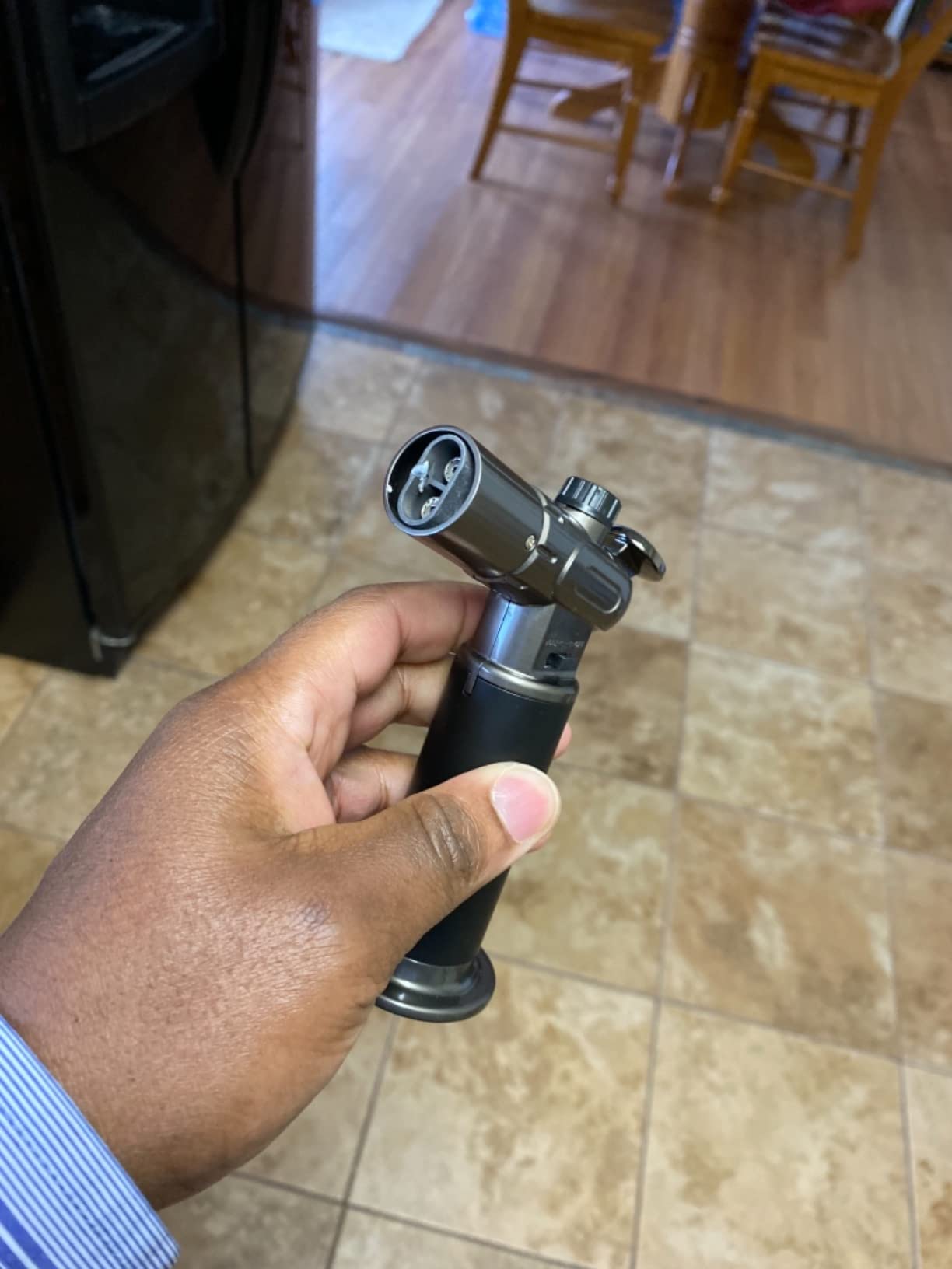 RONXS Butane Torch, Refillable Kitchen Cooking Lighter, Adjustable Flame customer photo 2