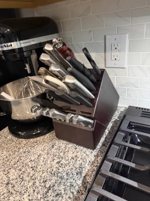 Cooks Standard Acacia Wood 25-Slot Universal Knife Block without Knives customer photo 1