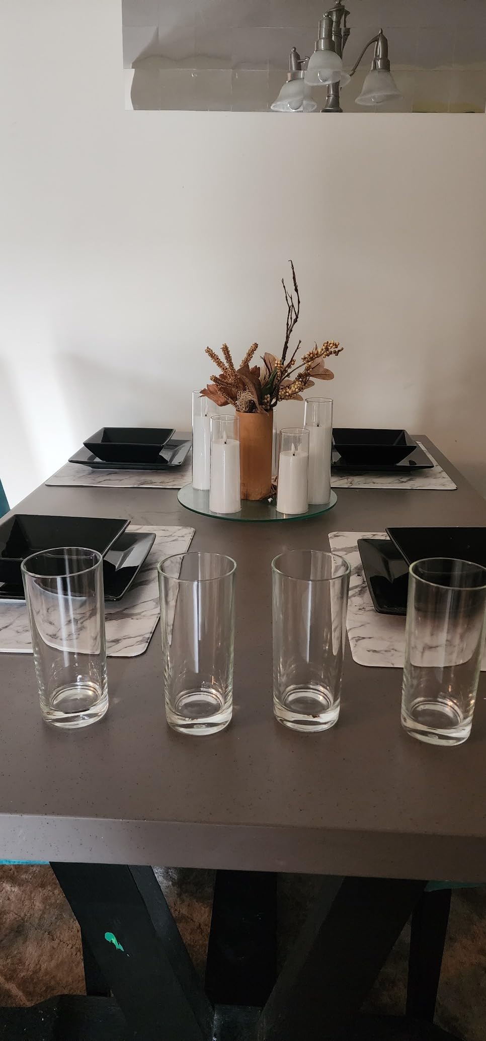 Godinger Highball Drinking Glasses, Italian Made Tall Glass Cups, Water Glasses Drinking Set, Cocktail Glasses - 14oz, Set of 4, Made In Italy customer photo 1