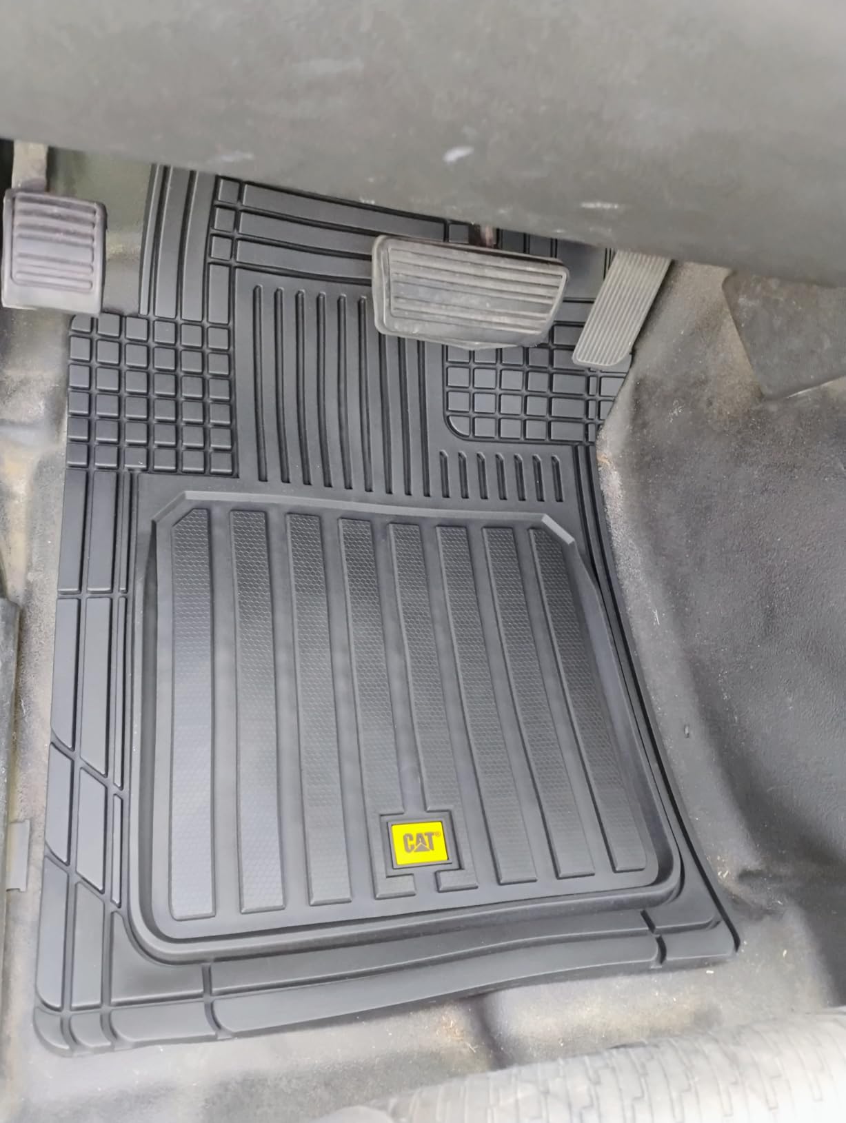 CAT® ToughLiner™ Black Car Floor Mat– Heavy-Duty Trim to Fit for Trucks, & SUVs – All-Weather Odorless Rubber Automotive Mat & SUV Floor Liners for Maximum Protection customer photo 2