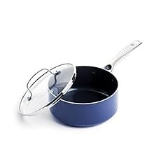 Blue Diamond 2QT Diamond Infused Ceramic Nonstick Sauce Pan with Lid, Blue customer photo 2