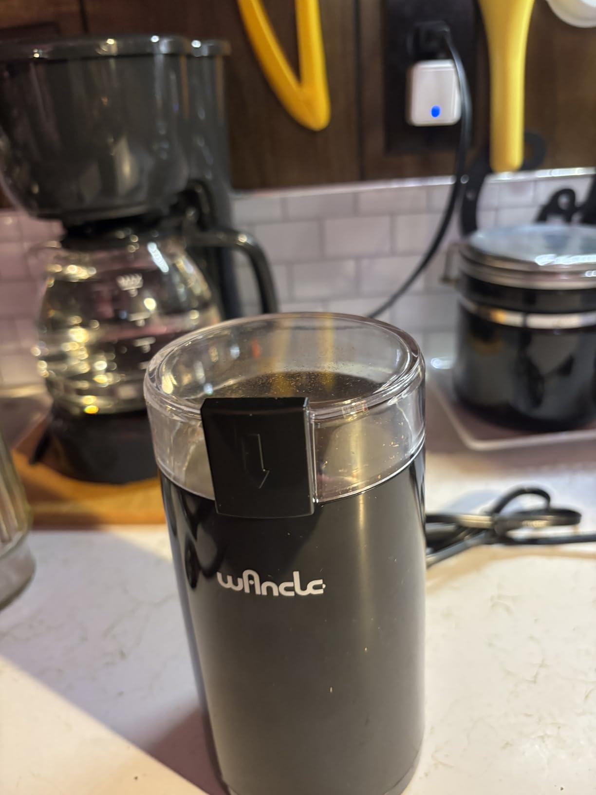 Wancle Electric Coffee Grinder, Spice Grinder, One Touch Coffee Mill for Beans, Spices and More customer photo 1
