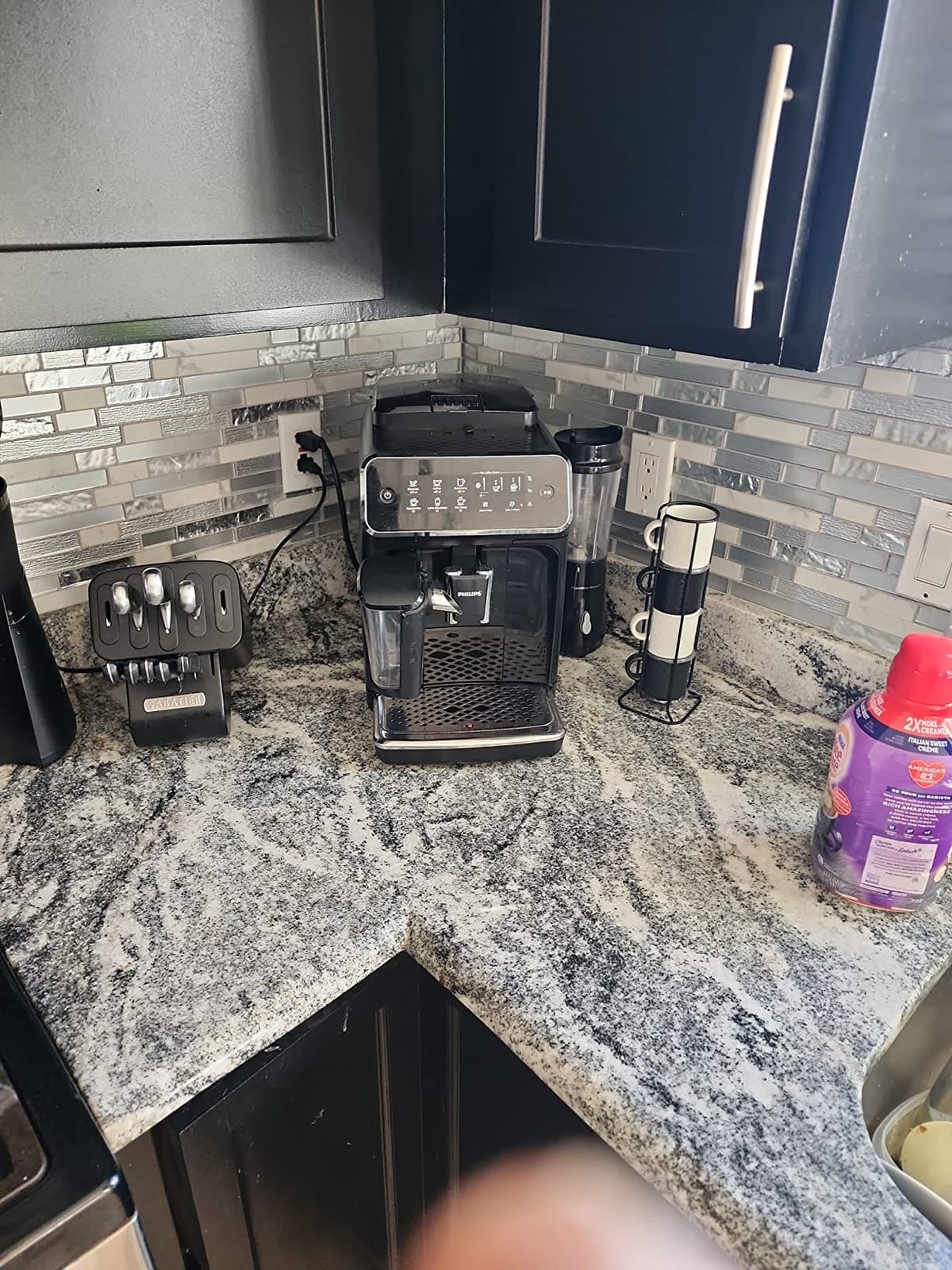 Philips 3200 Series Fully Automatic Espresso Machine with LatteGo, Black, EP3241/54 with Philips Saeco AquaClean Filter Single Unit, CA6903/10 customer photo 2