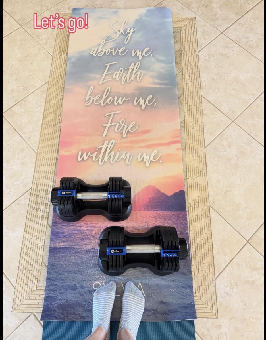 Lifepro Adjustable Dumbbells & Weights for Home Gym, Quick-Adjust customer photo 1