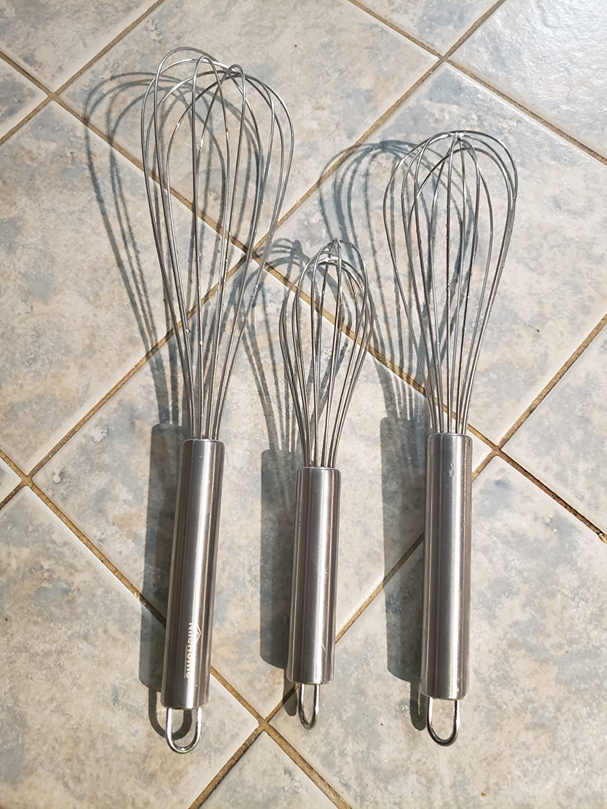 NileHome 3-Pack Stainless Steel Whisk Set, Kitchen Utensils for Cooking customer photo 1