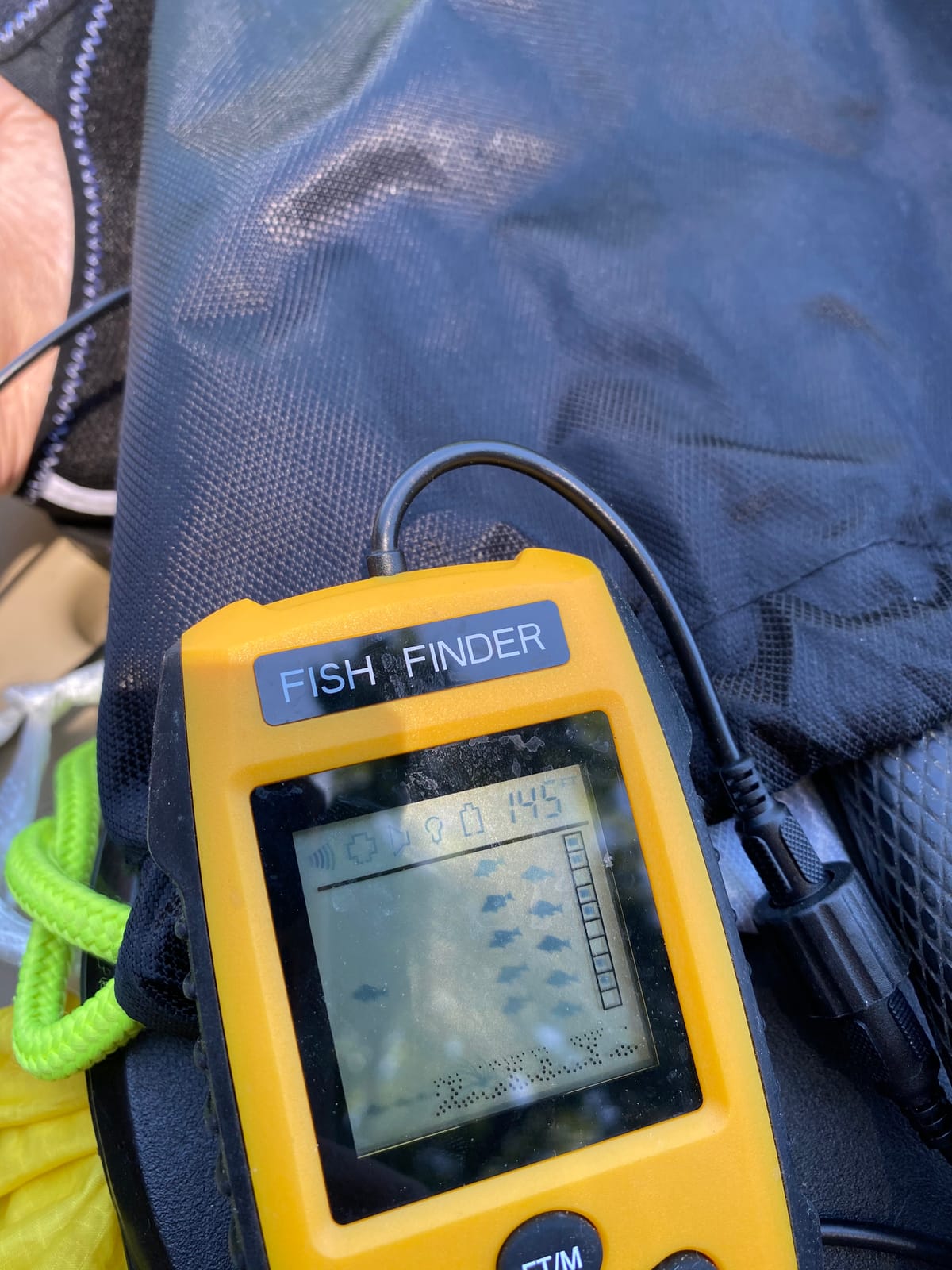 Handheld Fish Finder Portable Fishing Kayak Fishfinder Fish Depth Finder Fishing Gear with Sonar Transducer and LCD Display customer photo 1