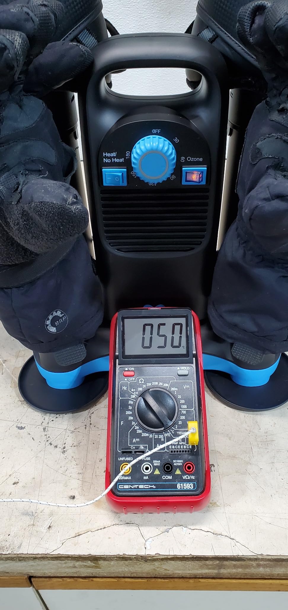 Upgraded Boot Dryer for Work Boots with Ozone Deodorizer - Fast Drying Compact Easy-to-Use Shoe Warmer Adjustable Tube Design - Fast Drying Shoes Dryers for Sneakers & Gloves, Ski Gears (2 Pair) customer photo 2