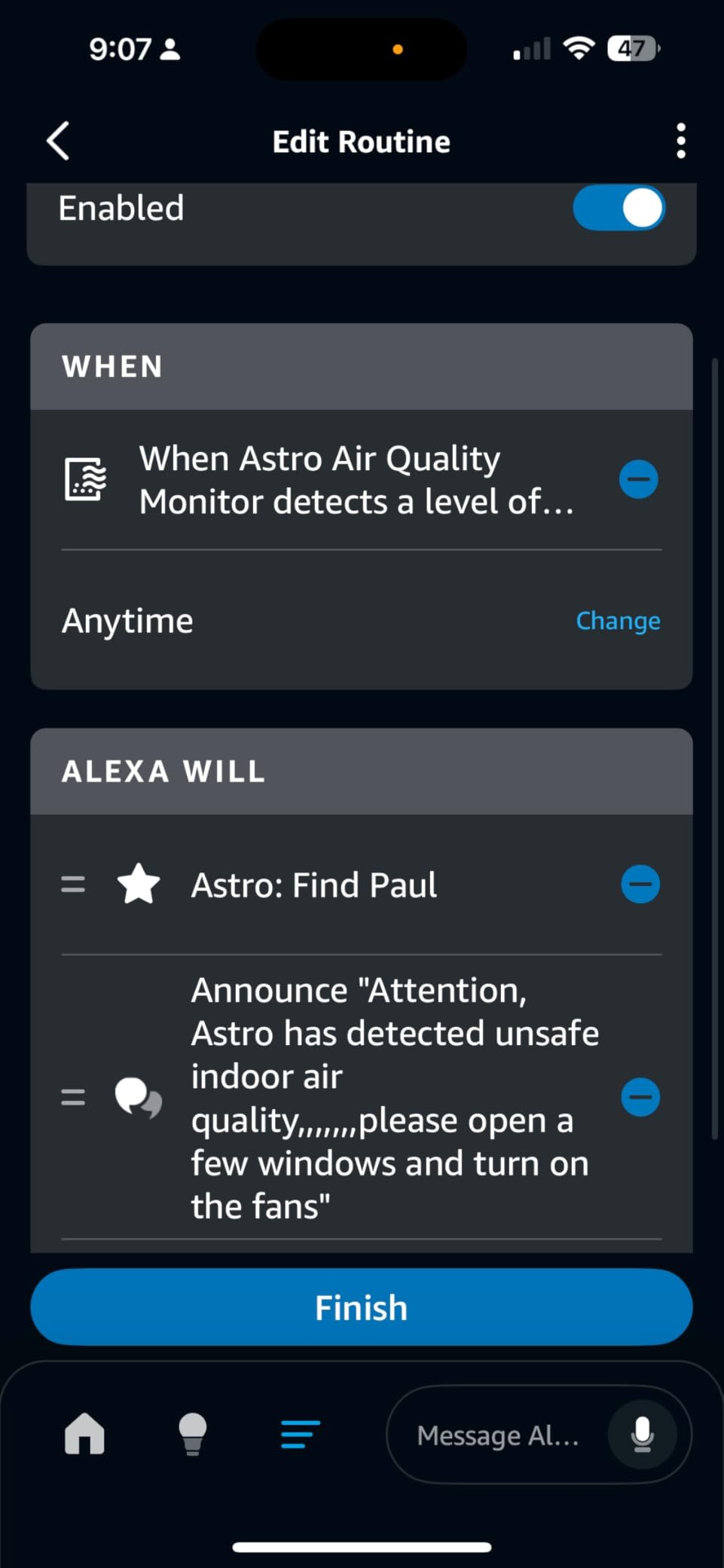 Amazon Smart Air Quality Monitor, Detects temperature, humidity, carbon monoxide, PM2.5 and VOCs, Get notifications when air quality drops, Works with Alexa customer photo 1