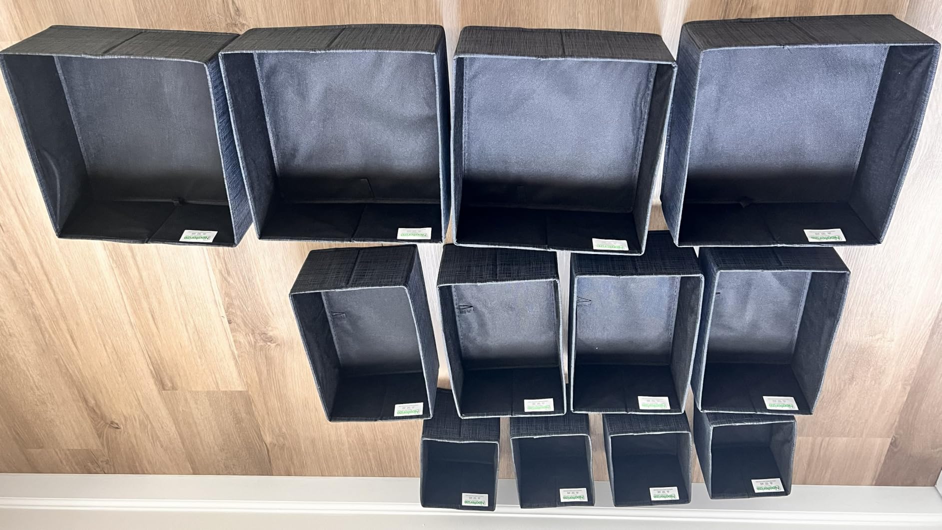 Drawer Organizer Clothes Set of 12 White-Grey - Dresser Organizer For Nursery, Bedroom, Closet - Perfect Baby Clothes Organizer and Storage & General Nursery Organization or Dresser Drawer Organizers customer photo 2