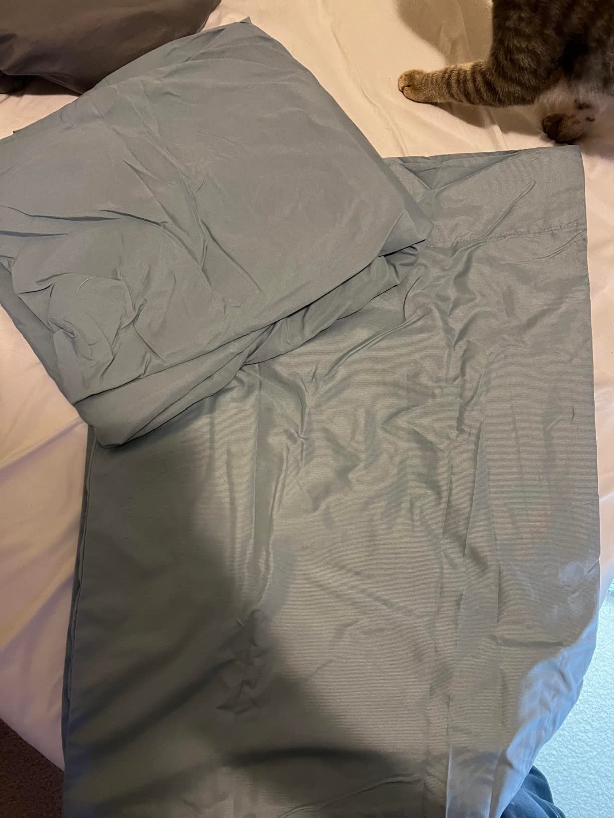 Coolmax® Cooling Sheets for Hot Sleepers, Queen Size, Grey customer photo 1