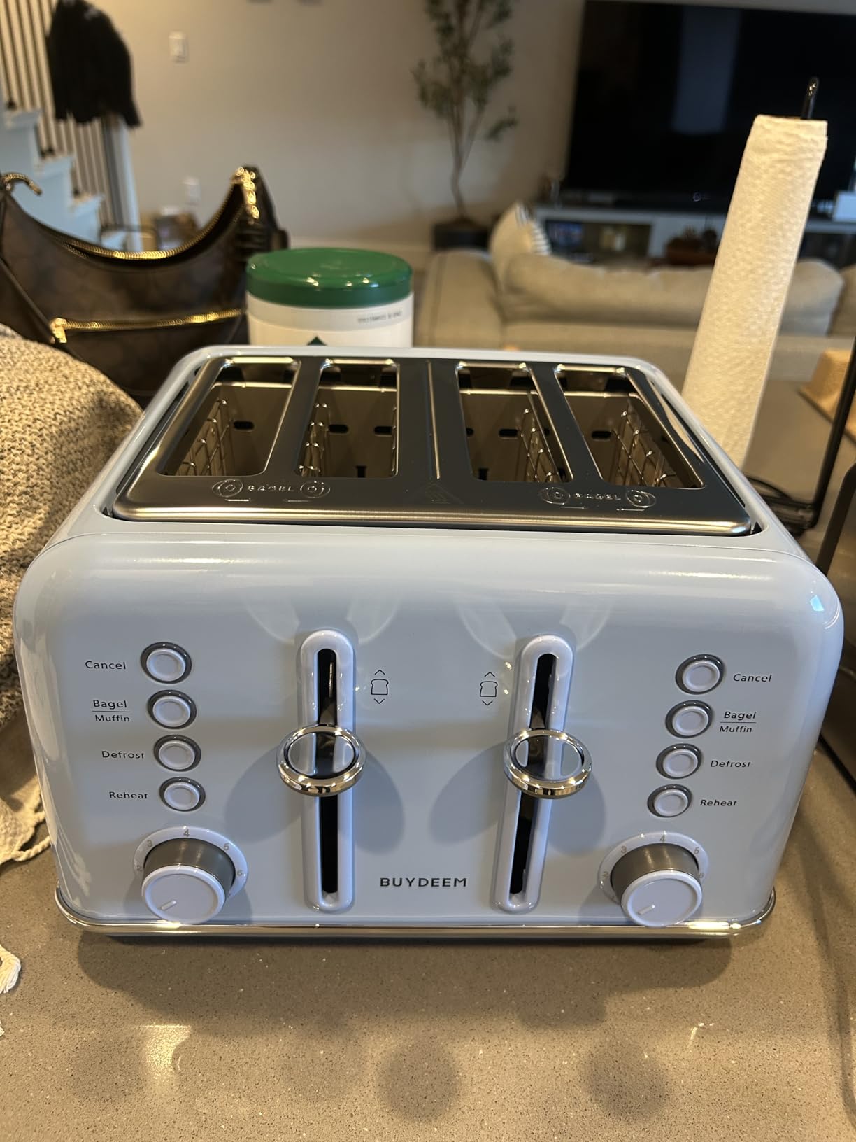 BUYDEEM DT620 2-Slice Toaster, 7 Shade Settings, 1.5
