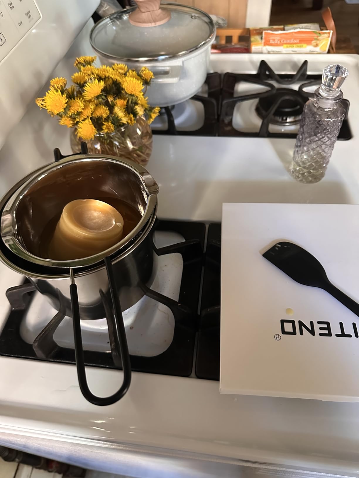 Double Boiler Pot Set, Stainless Steel Melting Pot 600ml and 1600ml customer photo 1