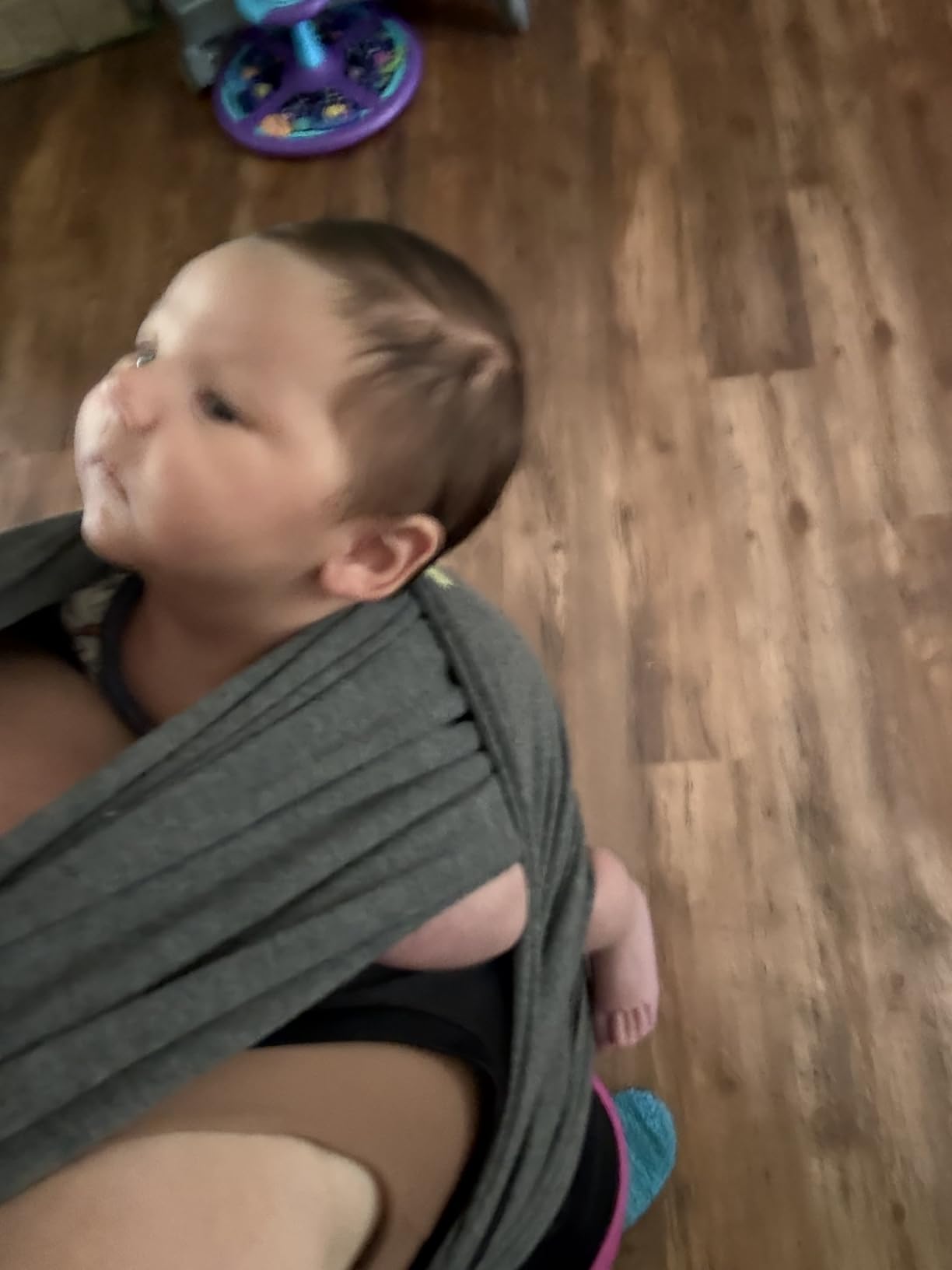 KeaBabies Baby Wrap Carrier, All in 1 Original Baby Carrier (Stone Gray) - Newborn to Toddler Sling customer photo 1