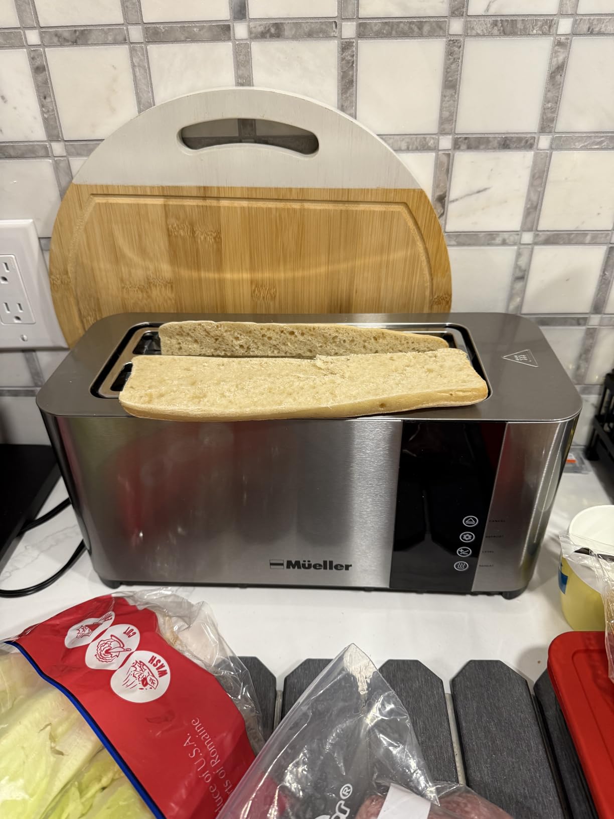 Mueller UltraToast Stainless Steel Toaster 4 Slice – Extra-Wide 1.6