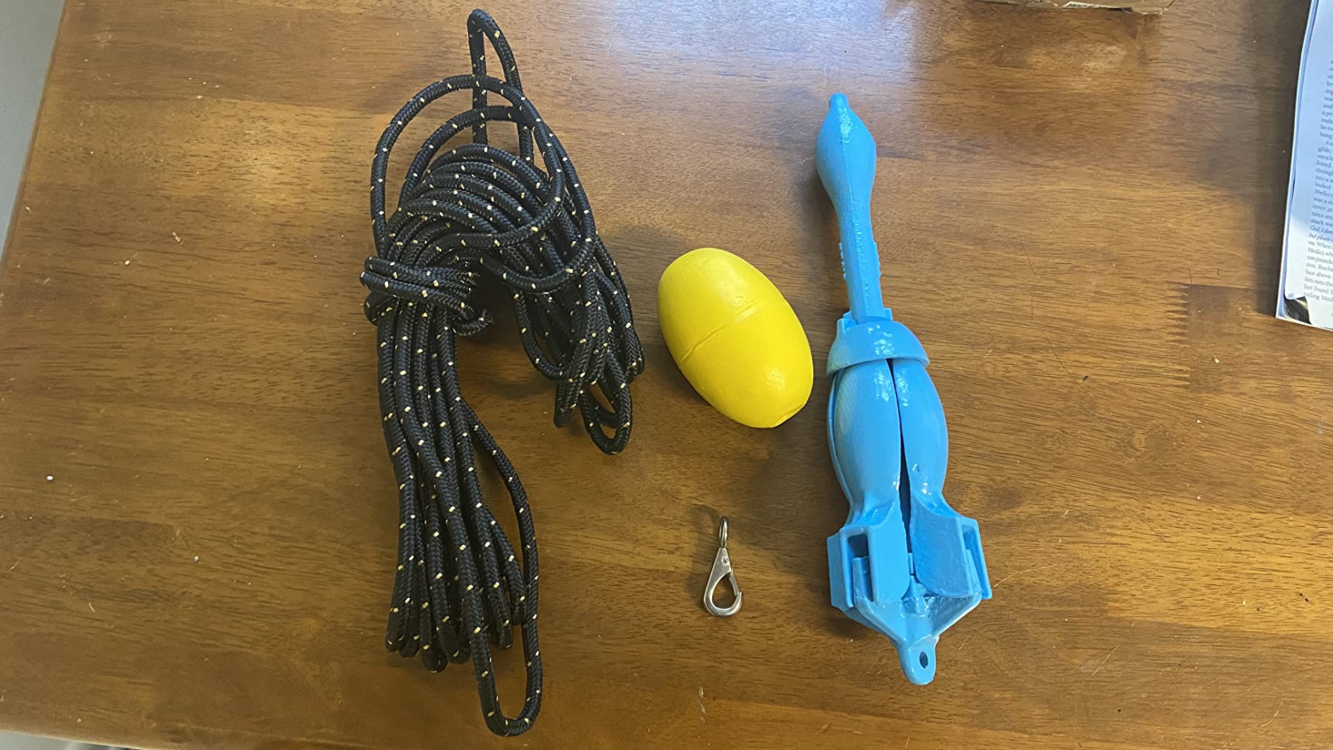 XIALUO Marine Kayak Anchor Kits 3.5 lb Folding Anchor Accessories with 30 ft Rope for Fishing Kayaks, Canoe, Jet Ski, SUP Paddle Board and Small Boats customer photo 1