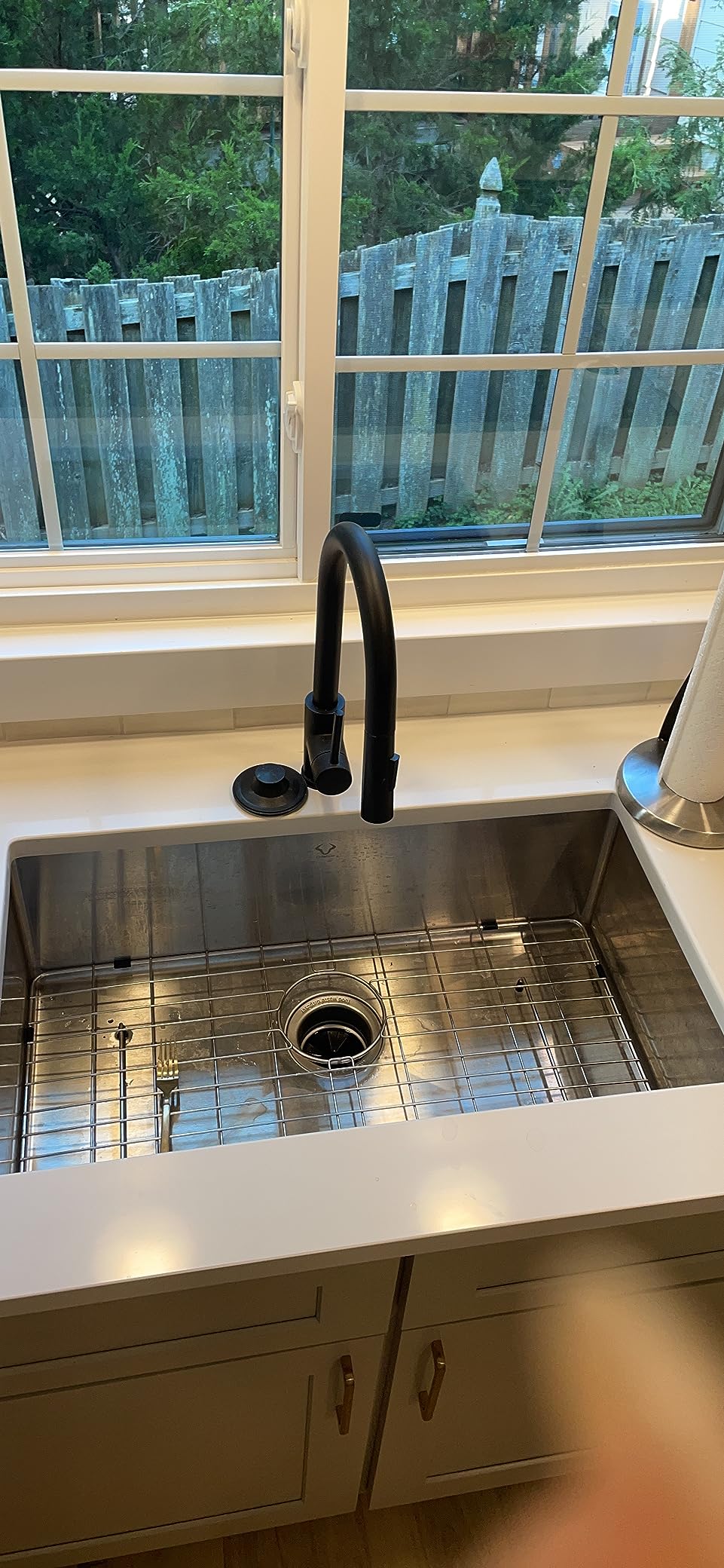 Kitchen Sink 30x18 Inch Undermount Sink Stainless Steel 16 Gauge Single Bowl Kitchen Sinks Set (5 Item Bundle: Sink, Bottom Grid, Drain Assembly, Drain Cap, Towel) customer photo 1