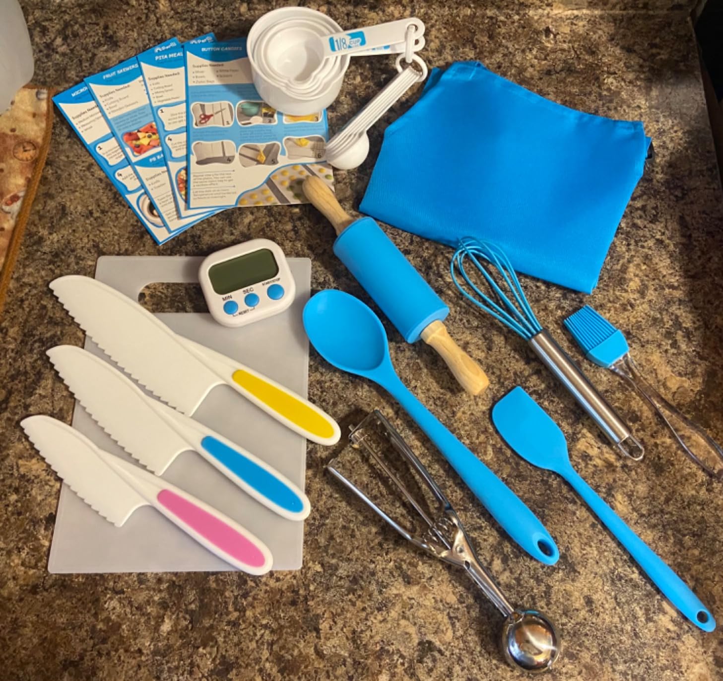 PERLLI Kids Real Cooking and Baking Supplies Gift Set with Case (Orange) customer photo 1