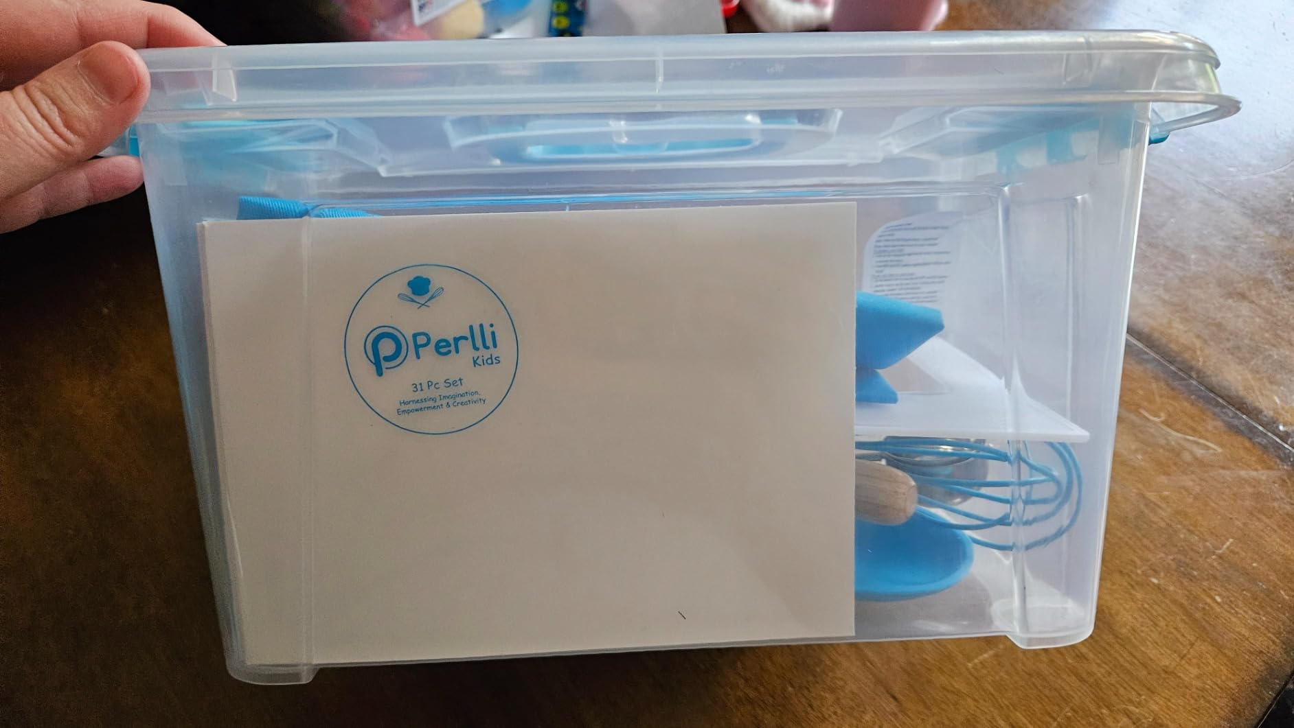 PERLLI Kids Real Cooking and Baking Supplies Gift Set with Case (Orange) customer photo 2