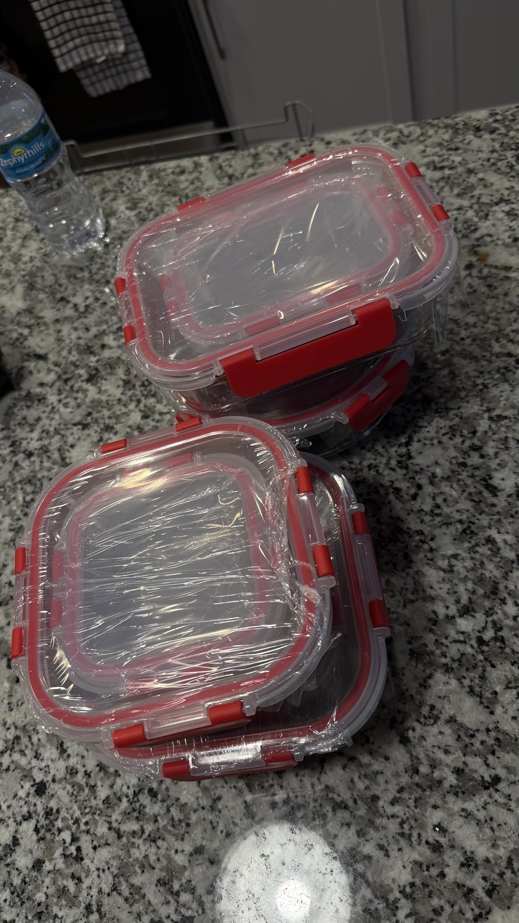 M MCIRCO 30 Piece Extra Large Glass Food Storage Containers with Lids,Gray customer photo 1