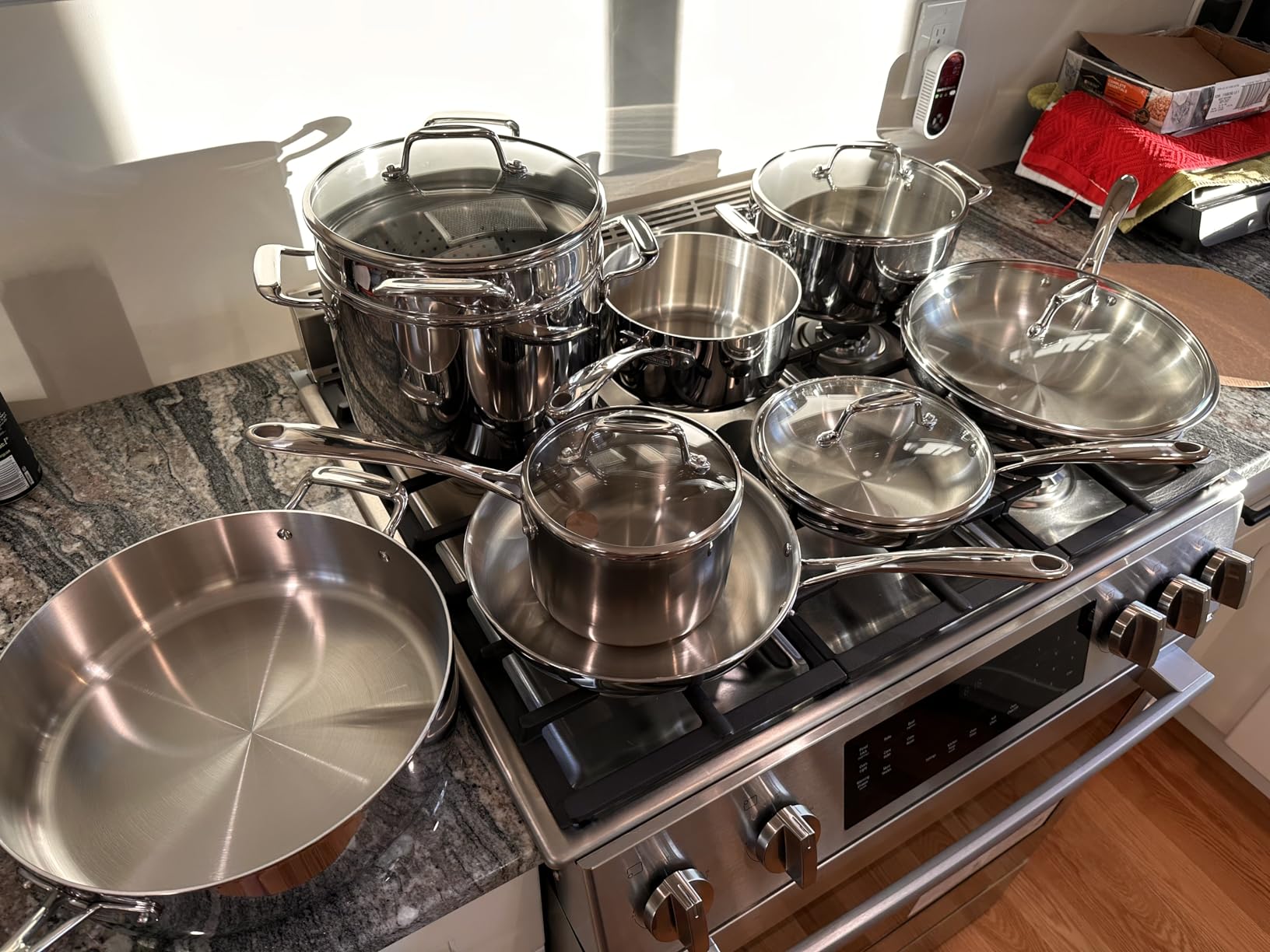 Tramontina Boston Tri-Ply Clad Stainless Steel 10-Pc Pots and Pans Set | Cookware Kitchen Set with Glass Lids, Induction-Ready, Dishwasher-Safe, NSF-Certified customer photo 1