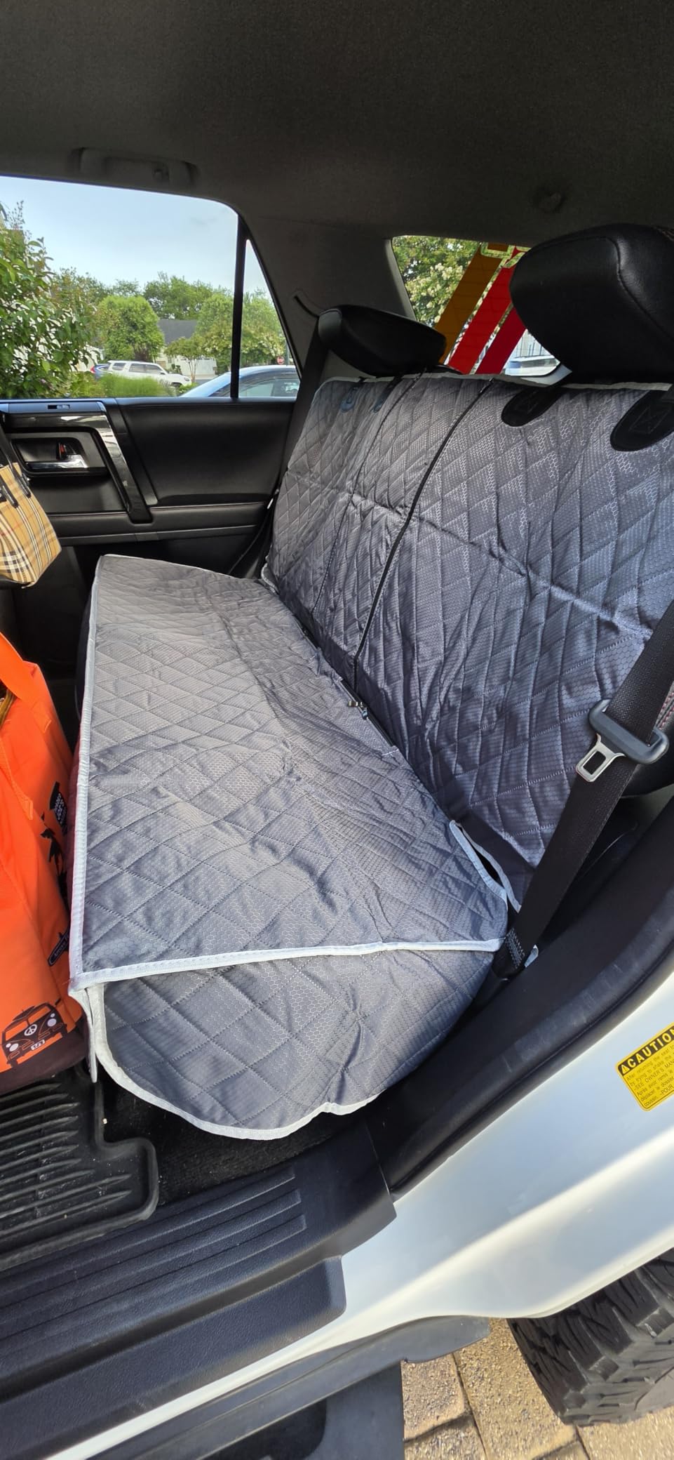 ANOSOSPECIAL Dog Car Seat Cover for Back Seat Cover,Non Stick Fur Rear Seat Protector for Pet,Nonslip Waterproof Durable Universal Fit Interior Backseat Covers for Auto Van SUV customer photo 2