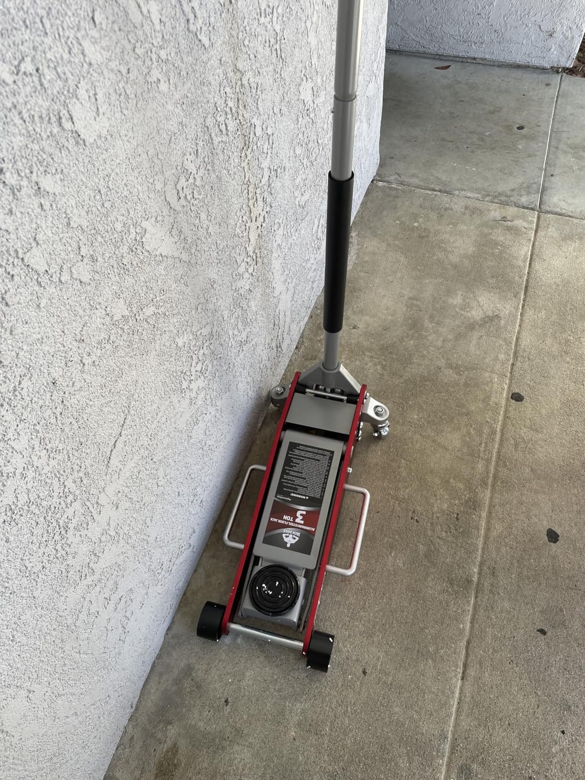 Jack Boss 3 Ton Low Profile, Aluminum and Steel Racing Floor Jack with Dual Pistons Quick Lift Pump, 1.5X Overload Tested for Safety, Sport Utility Vehicle, Lifting Range 3-15/16