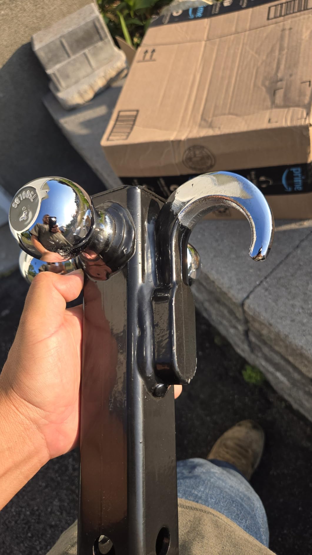 TYT Adjustable Trailer Hitch Ball Mount for 2 Inch Receiver customer photo 1