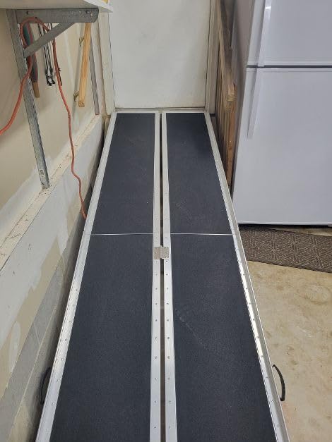 gardhom 7FT Aluminum Ramp for Wheelchair for Home Steps with Support Legs customer photo 2