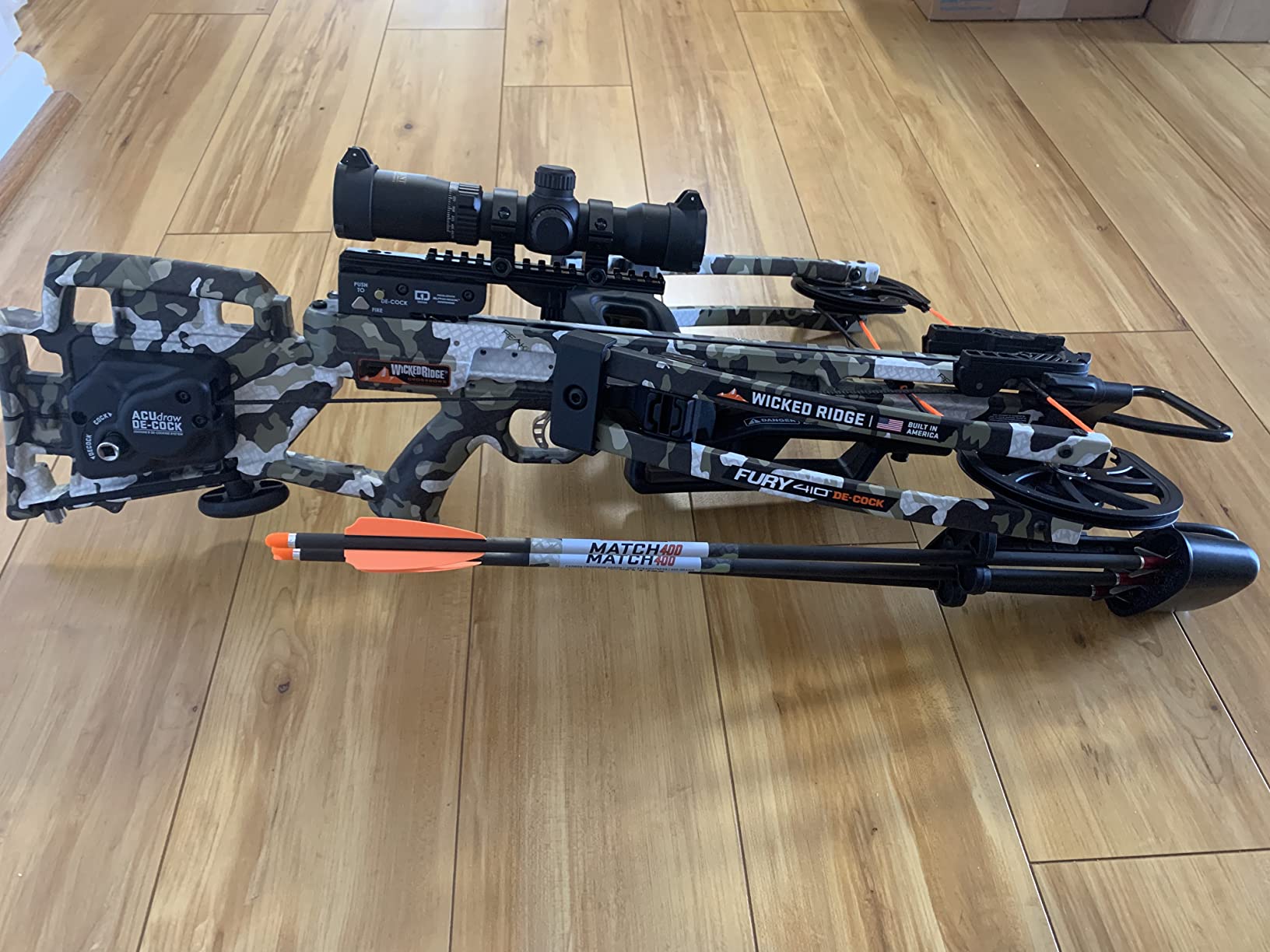 Wicked Ridge by TenPoint Fury 410 De-Cock, Peak XT - 410 FPS - Equipped with RangeMaster Pro Variable Speed Scope & ACUdraw De-Cock Cocking & De-Cocking System - Reverse-Draw Design. customer photo 1