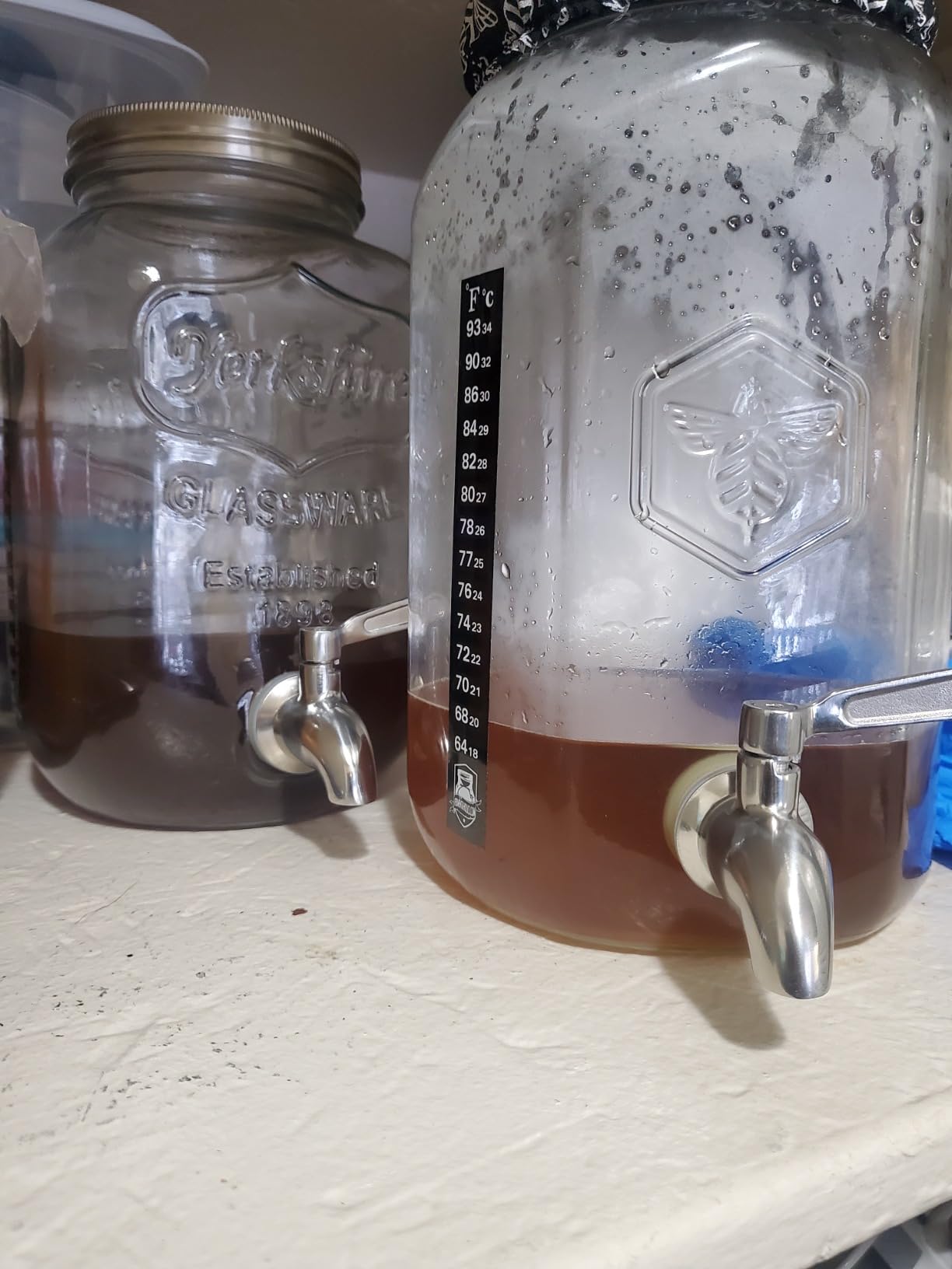Craft A Brew - Kombucha Jar with Dispensing Valve - For Kombucha Fermentation - Includes Custom Cloth Cover- Proprietary Design customer photo 2
