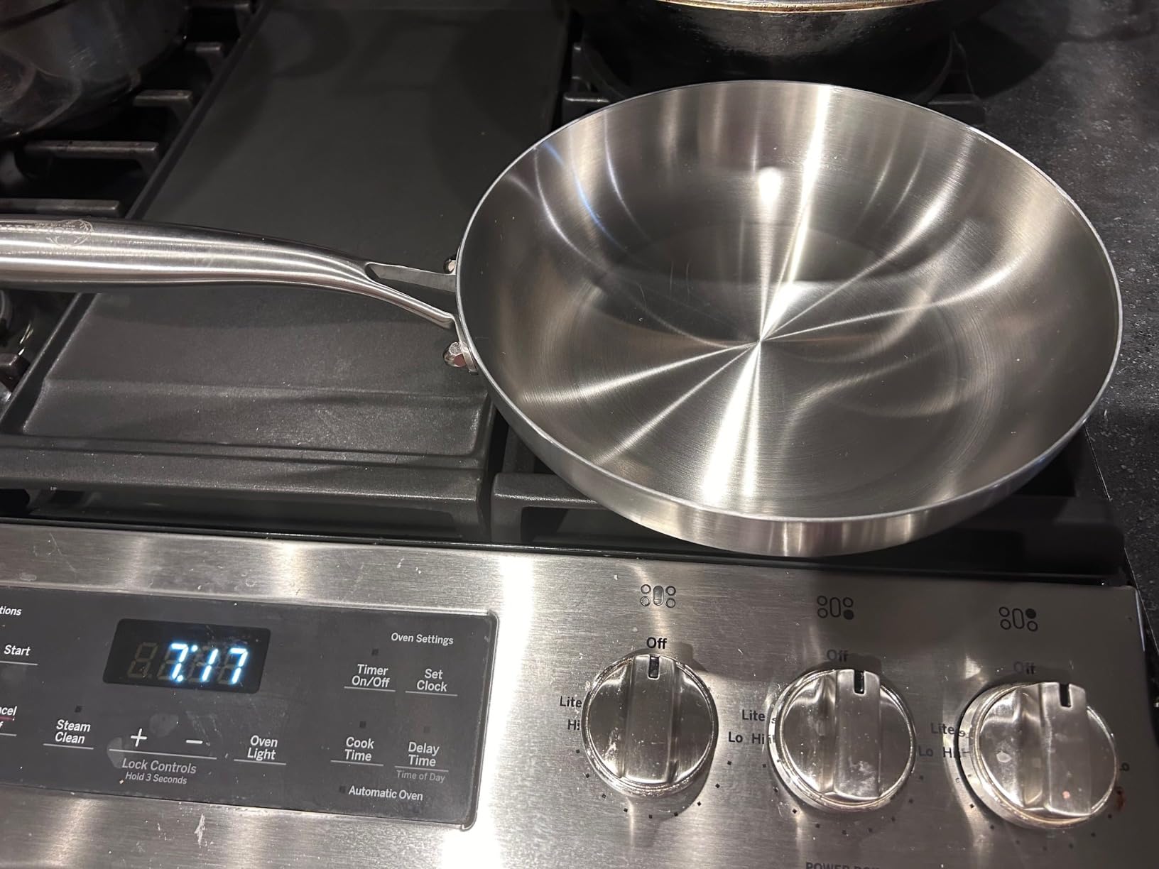 LOLYKITCH 12 Inch Stainless Steel Pan | Tri-Ply | PFOA & PTFE Free Skillet customer photo 2