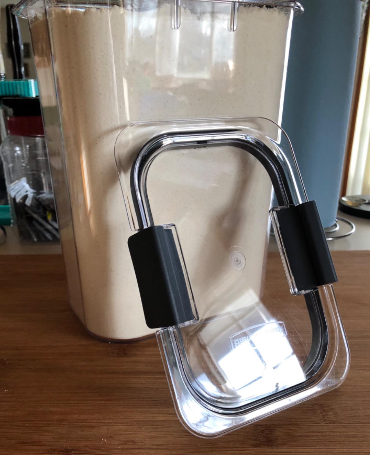 Rubbermaid Brilliance BPA-Free Food Storage Containers with Lids Airtight Kitchen and Pantry Organization Set Includes 3 Containers and Scoops Clear 16 cups customer photo 2