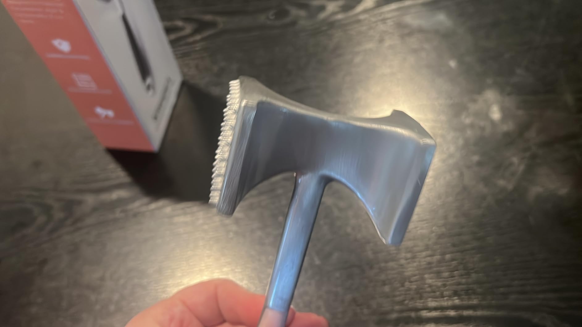 KITEXPERT Meat Tenderizer Hammer with Comfortable-Grip Handle, Dual-side Mallet for Kitchen, Heavy Duty Pounder For Tenderizing Steak, Beef and Fish customer photo 2