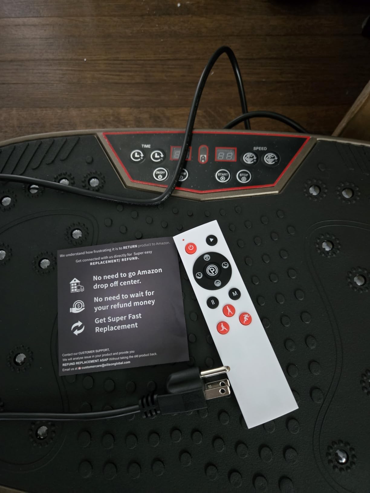 EILISON FitMaxx 3D XL Vibration Plate Exercise Machine with 120 Speeds | Resistance Bands, Non-Slip Surface, 350 lbs Capacity - Vibration Plate for Lymphatic Drainage, Body Toning, Full-Body Workout customer photo 2