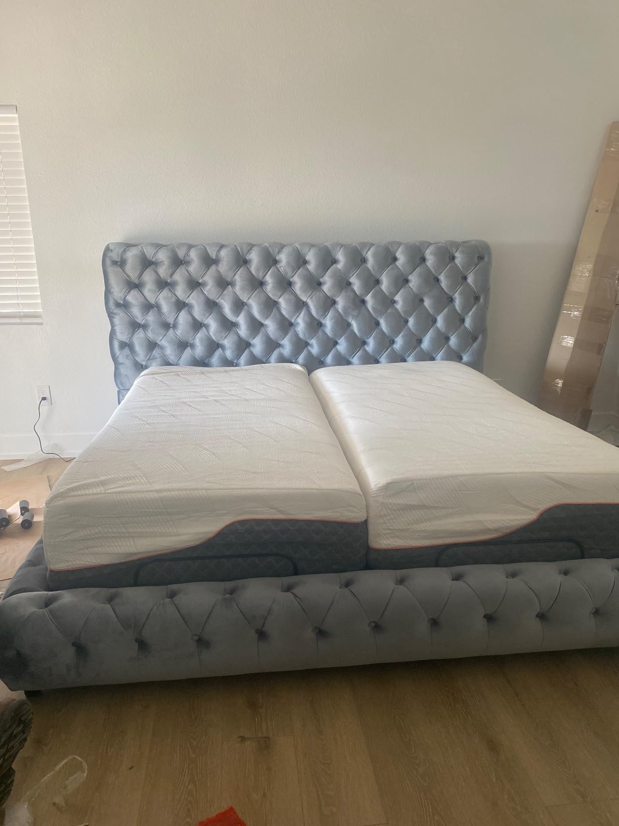 Split King Adjustable Bed Frame with Mattress - 14