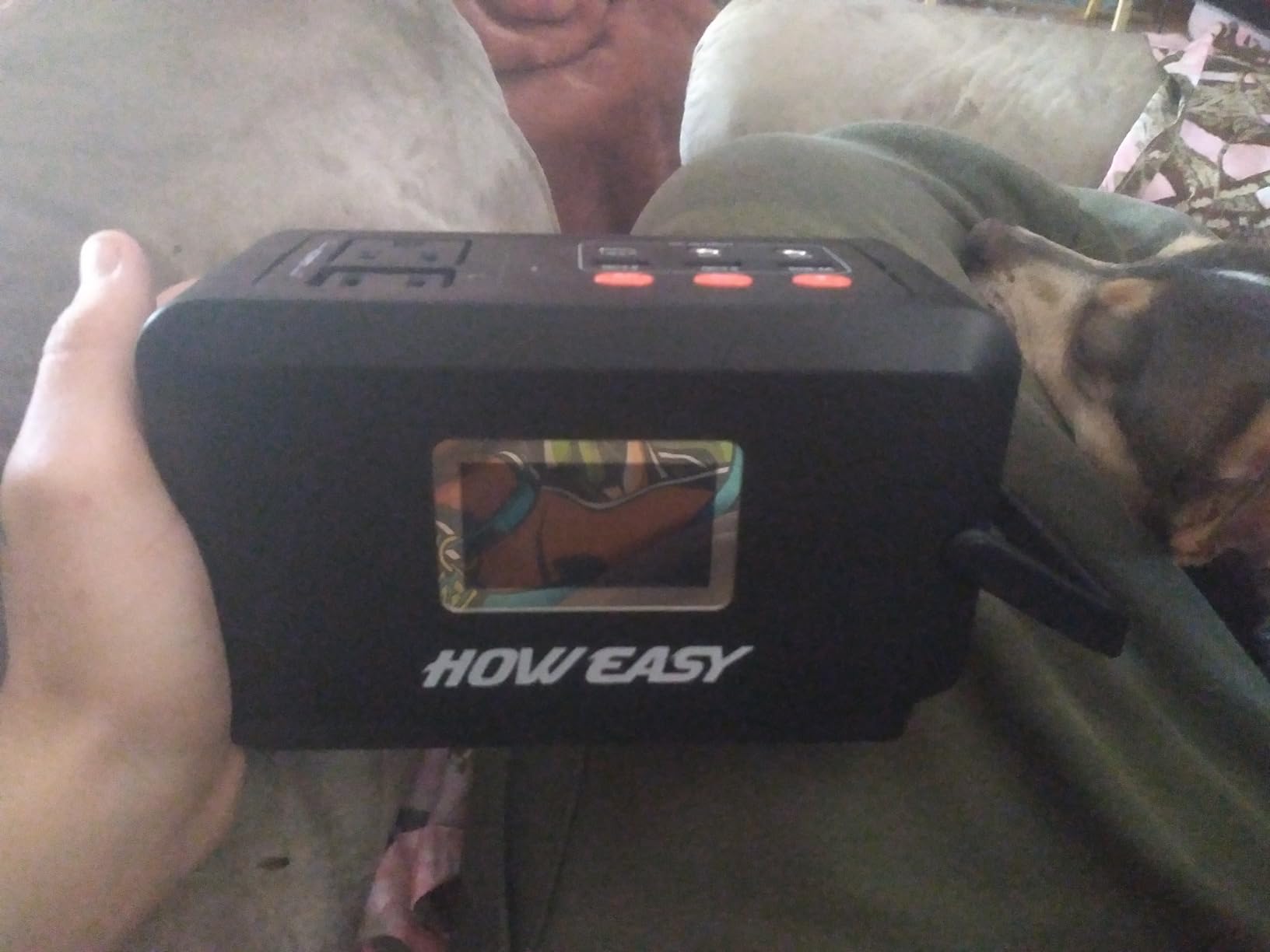 HOWEASY Portable Power Station, 120W (240W Peak) Solar Generator, 88Wh Lithium Battery Power with 110V AC Outlet/DC/USB/LED Light for Outdoor Camping Trip Hunting Emergency customer photo 1
