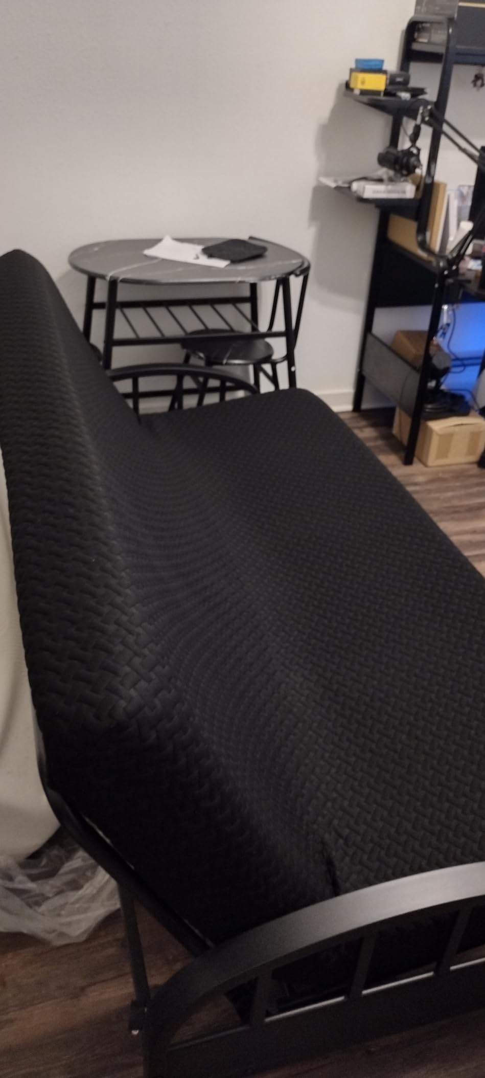 Milliard Full Size Futon Mattress, Light Grey, 71 x 52 x 6 Inch, Memory Foam Futon Mattress Full Size, CertiPUR-US, Comfy Sofa Bed, Couch, Removable Washable Hypoallergenic Cover, Frame Not Included customer photo 2